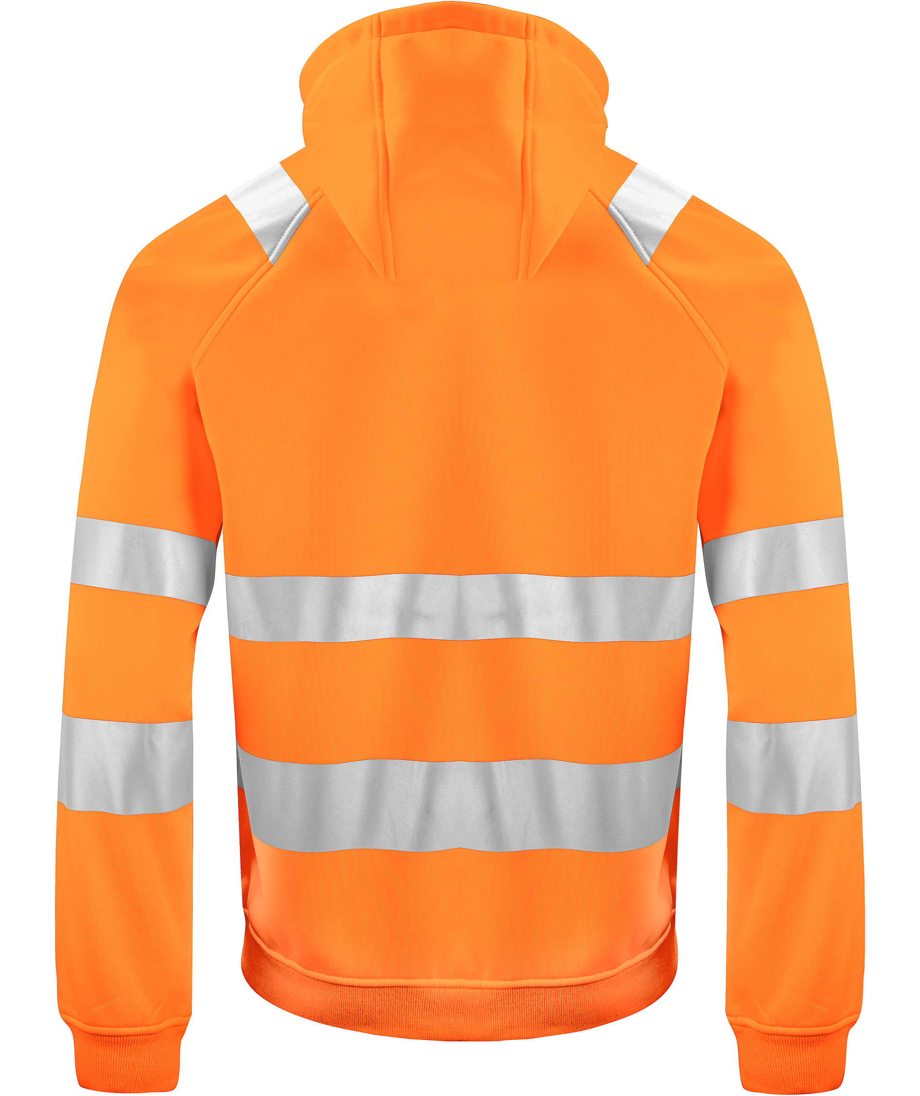 ProJob Hoodie mit Rei&szlig;verschluss, Hi-Vis Orange/Schwarz