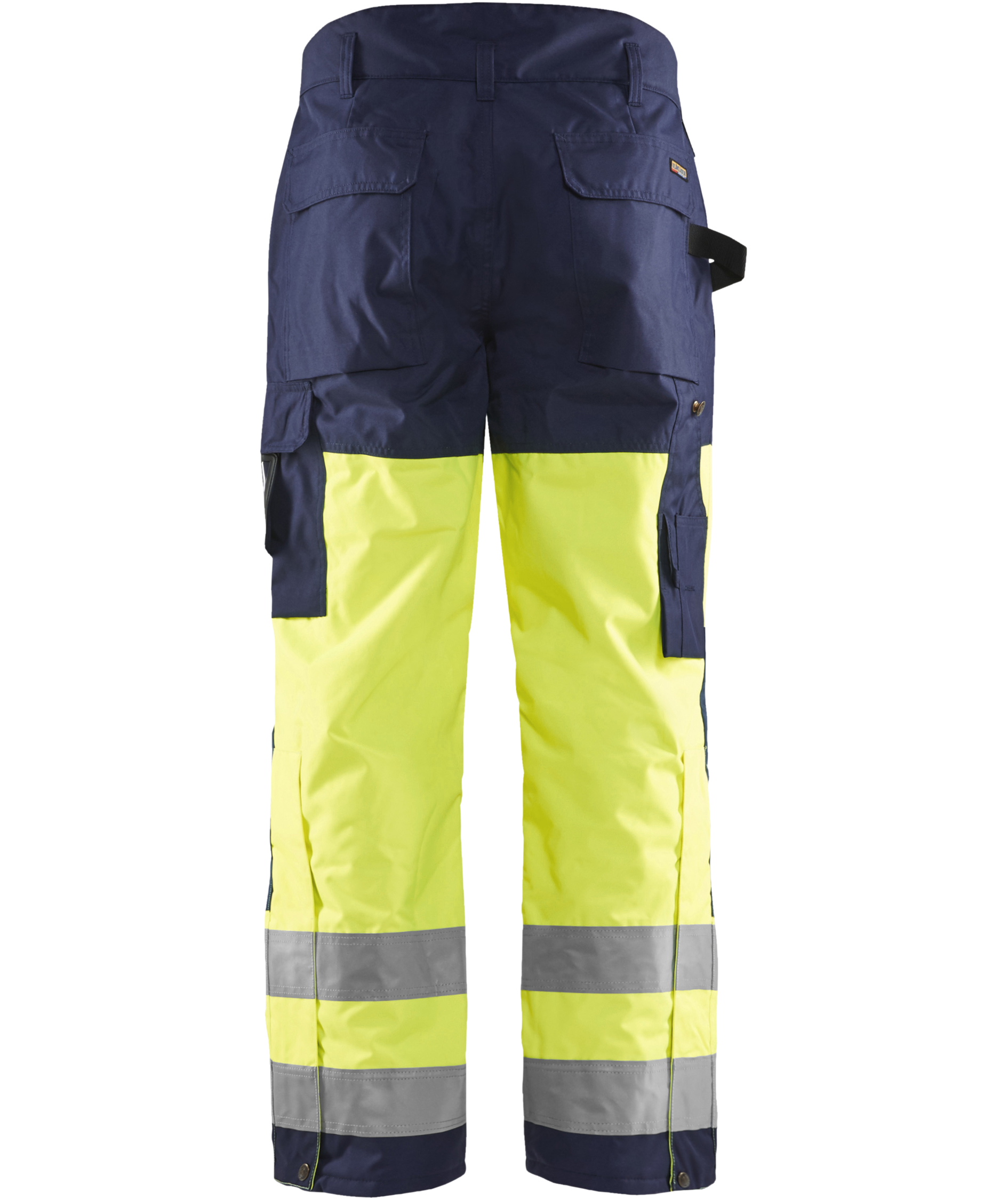 Bl&aring;kl&auml;der vinterbyxa, Varsel gul/marinbl&aring;