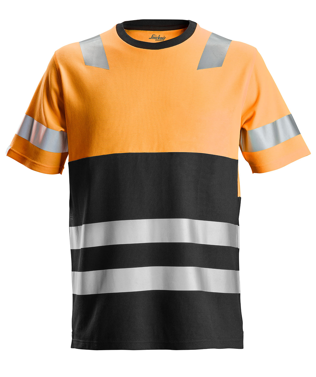Snickers AllroundWork T-shirt 2534, Hi-Vis Orange/Sort, large image number 0