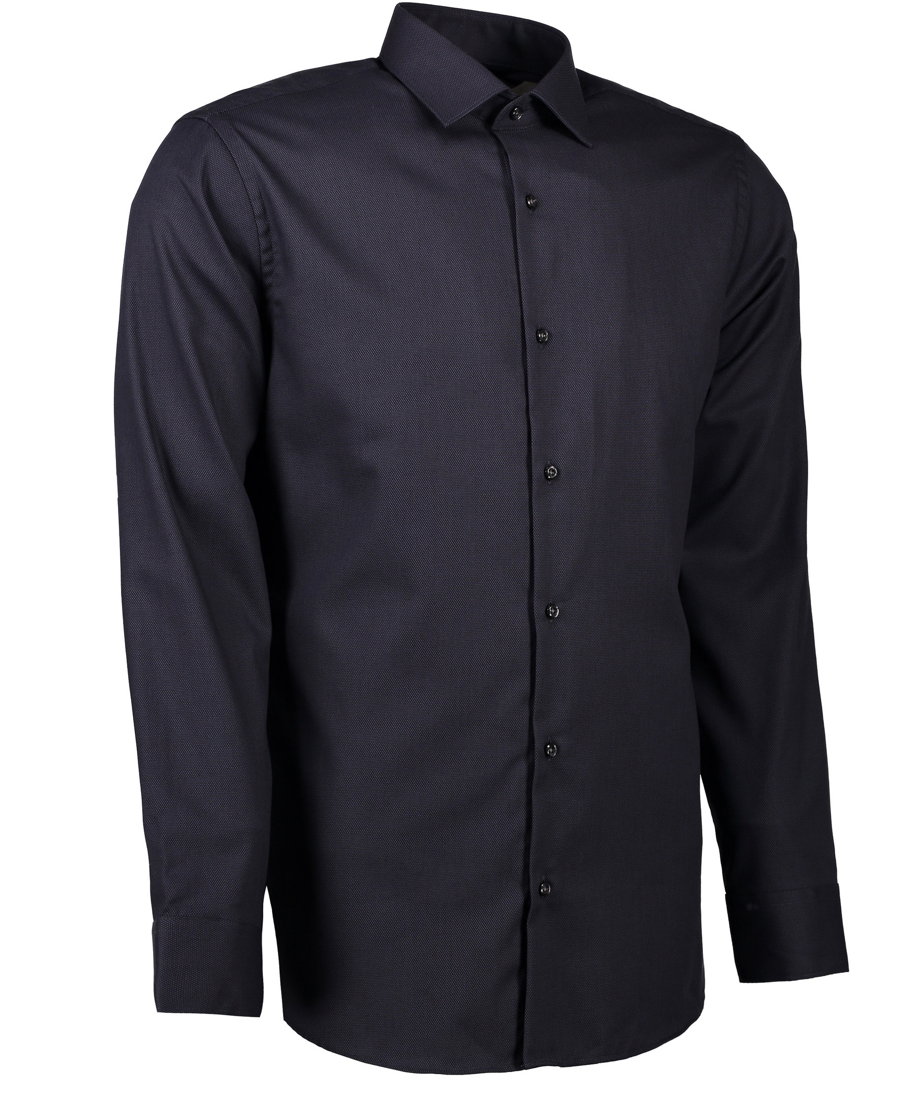 Seven Seas Dobby Royal Oxford Slim fit skjorte, Koksgr&aring;, large image number 2