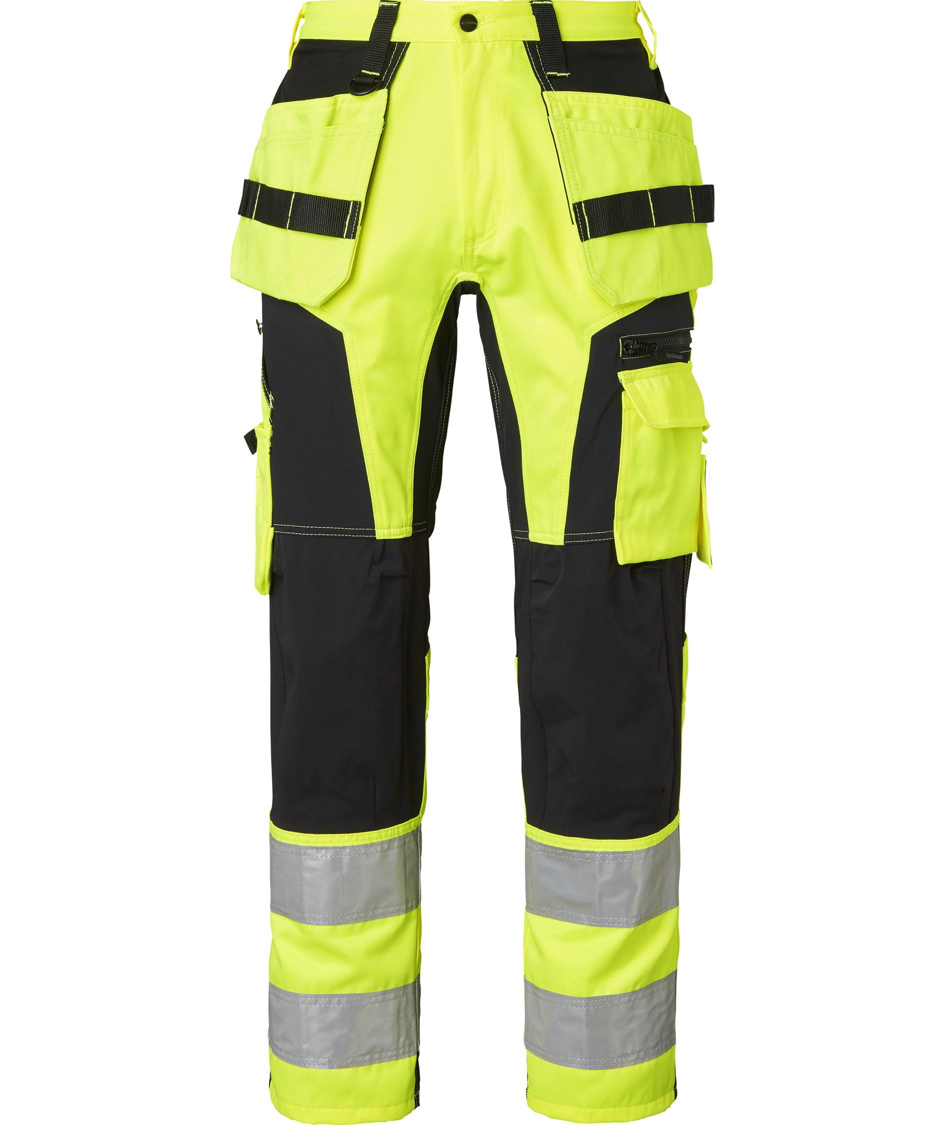 Top Swede h&aring;ndv&aelig;rkerbukser 236, Hi-vis Gul/Sort, large image number 0