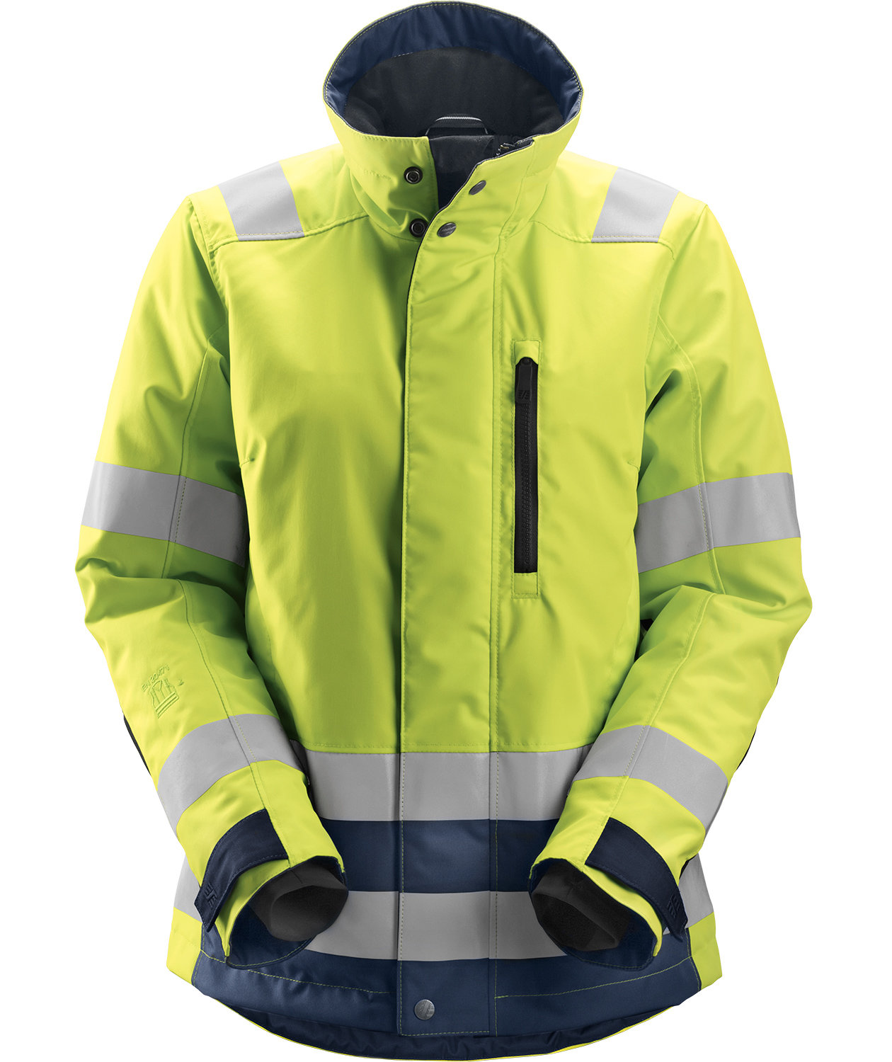 Snickers AllroundWork 37.5&reg; vinterjacka 1137 dam, Varsel gul/marinbl&aring;