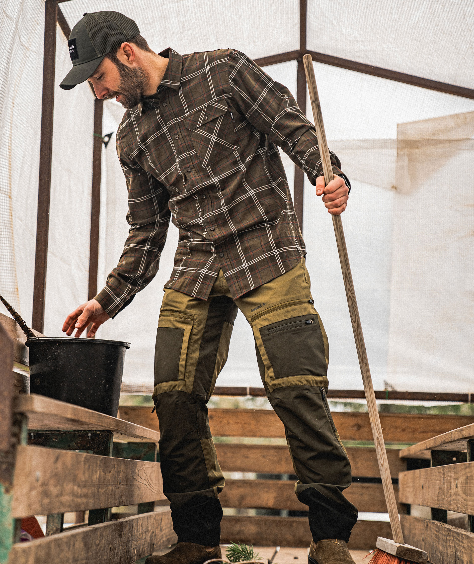 Seeland Hemlock Hose, Military olive/Pine green, large image number 12