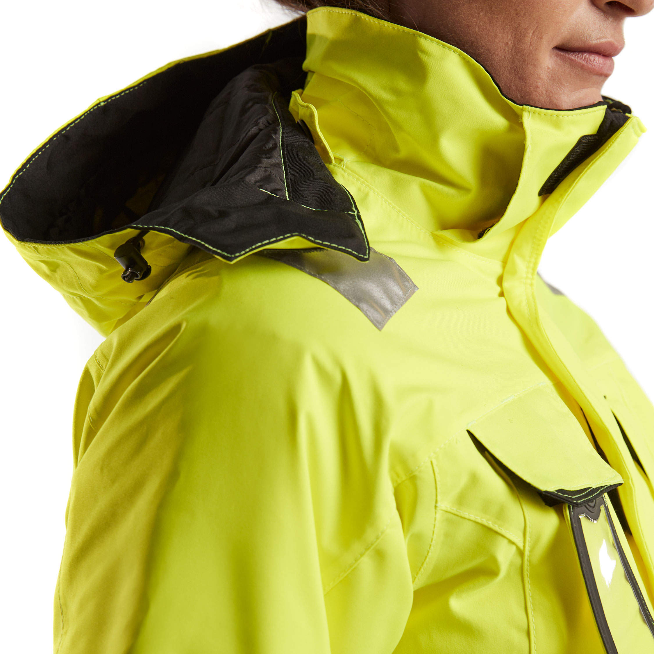 Bl&aring;kl&auml;der vinterjacka dam, Varsel Gul/Svart, large image number 8