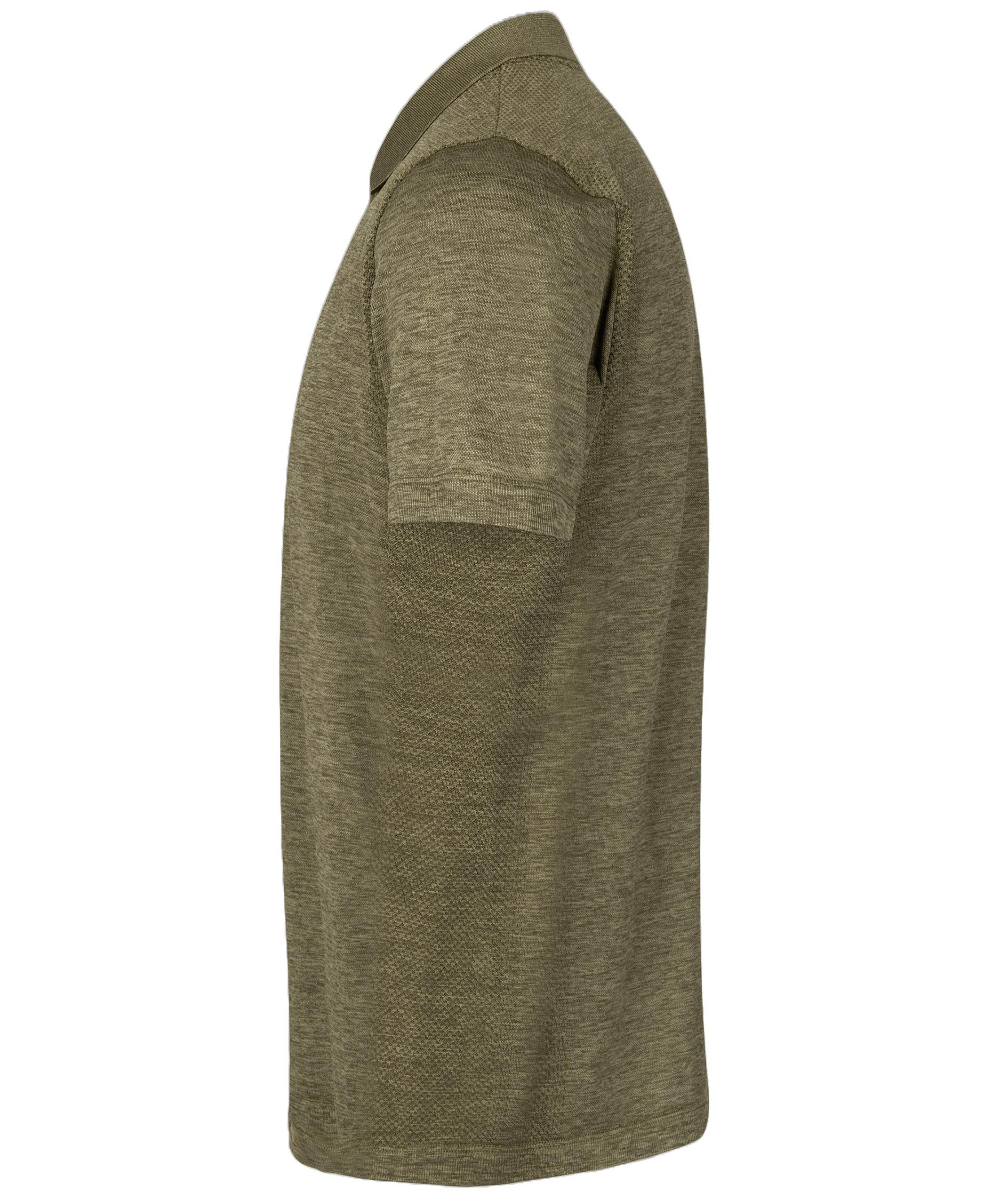 ID Active polo T-shirt, Oliven melange, large image number 3