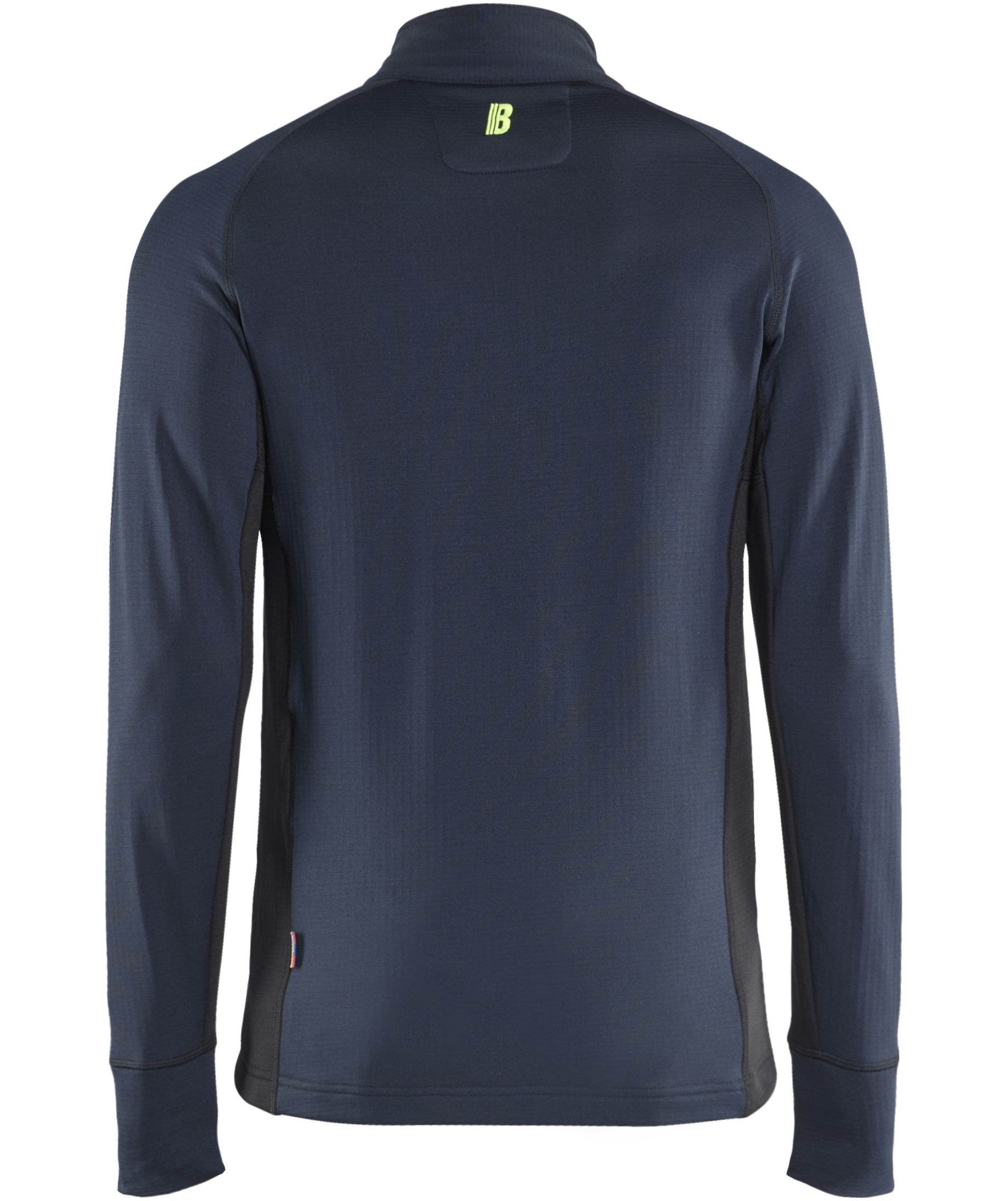 Bl&aring;kl&auml;der Striker fleece sweater, Dark Marine/Hi-Vis Yellow