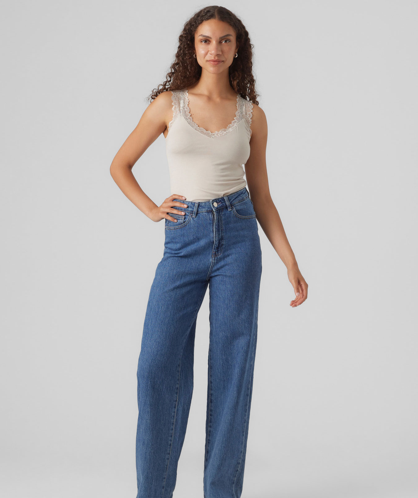 Vero Moda VMROSA women's top, Pumice Stone, large image number 5