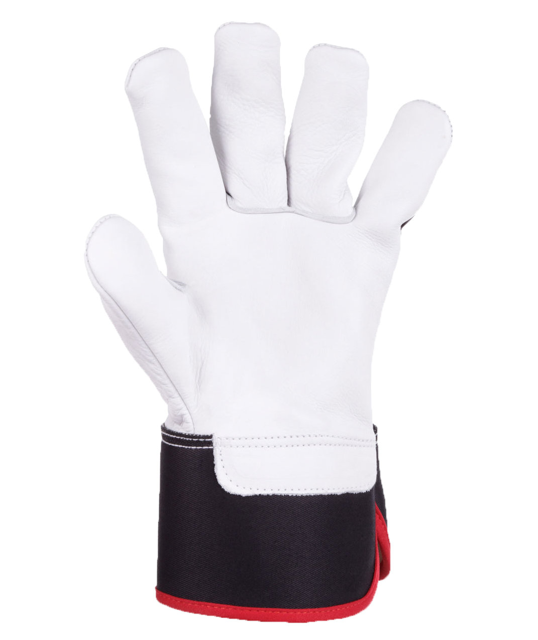 Kramp arbetshandskar i kohudl&auml;der, Svart/Vit