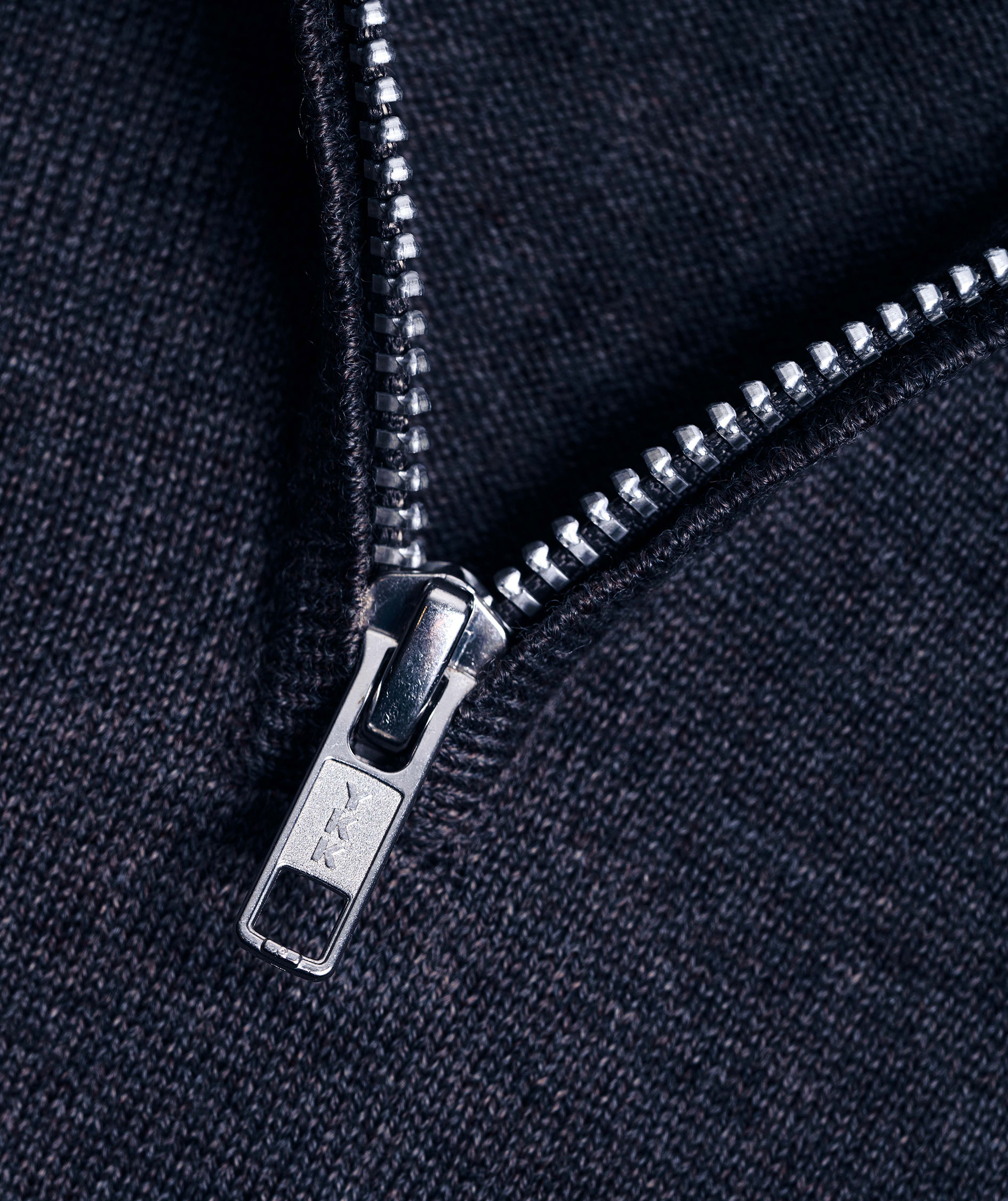 Clipper Milan knitted pullover with zipper, Dark navy, large image number 2