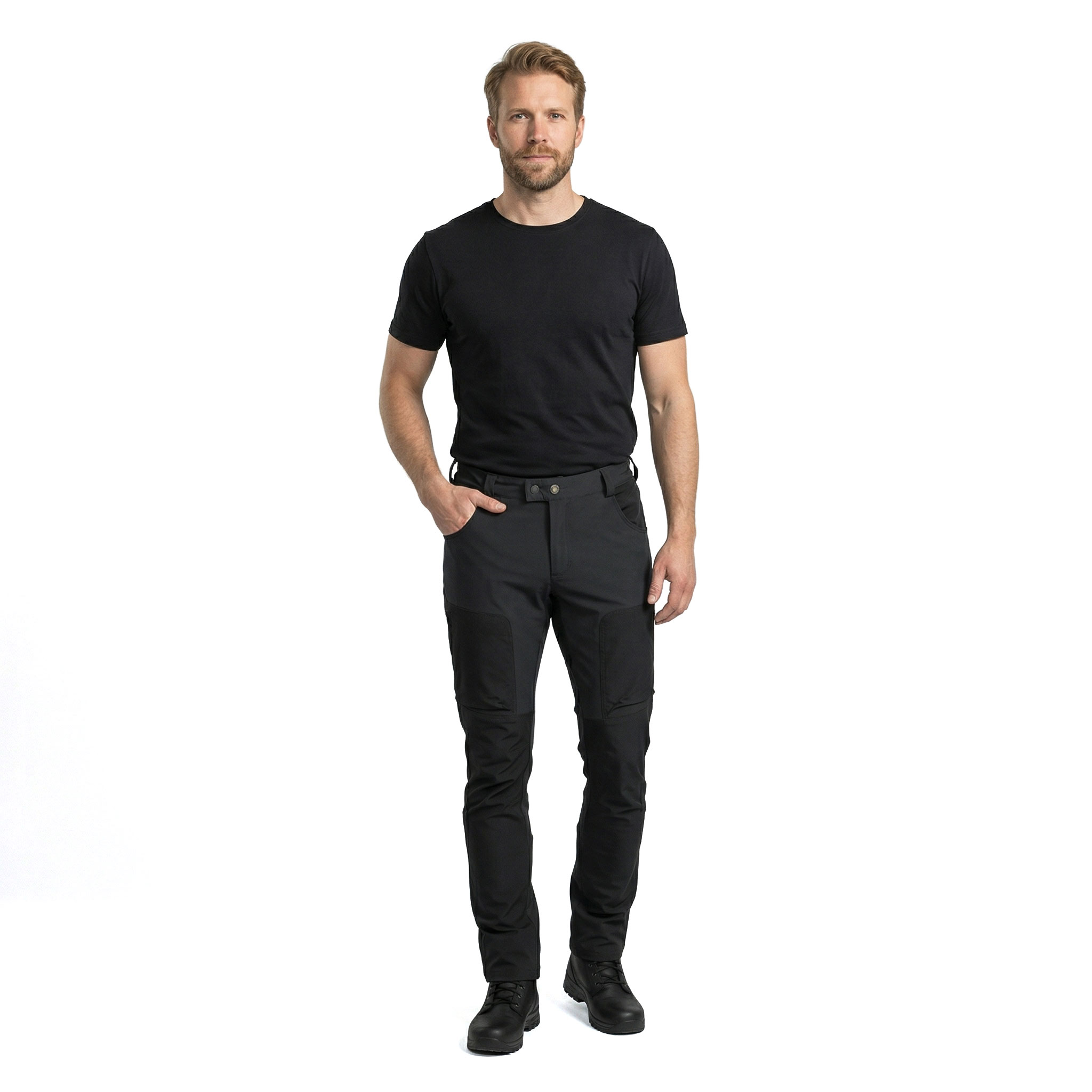 Pinewood Active Outdoor bukser, Black, large image number 2