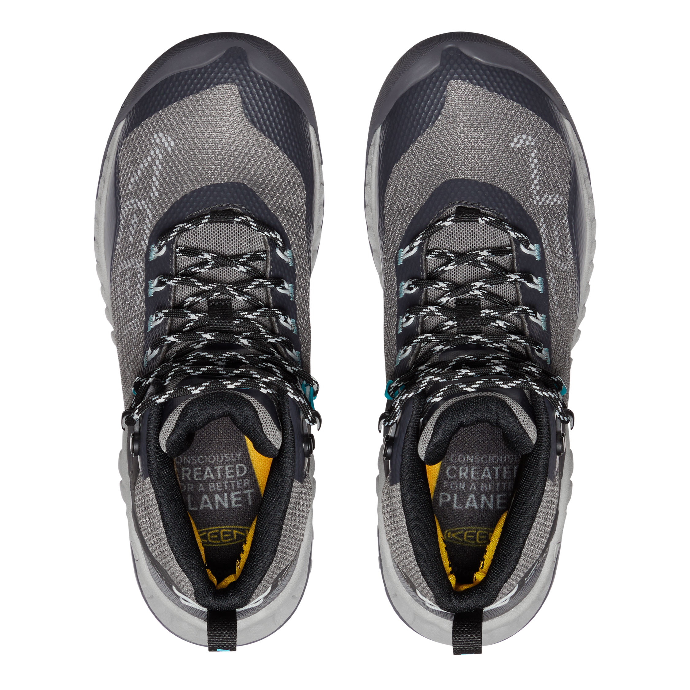 Keen Nxis Evo Mid WP women's hiking boots, Magnet/Ipanema, large image number 3