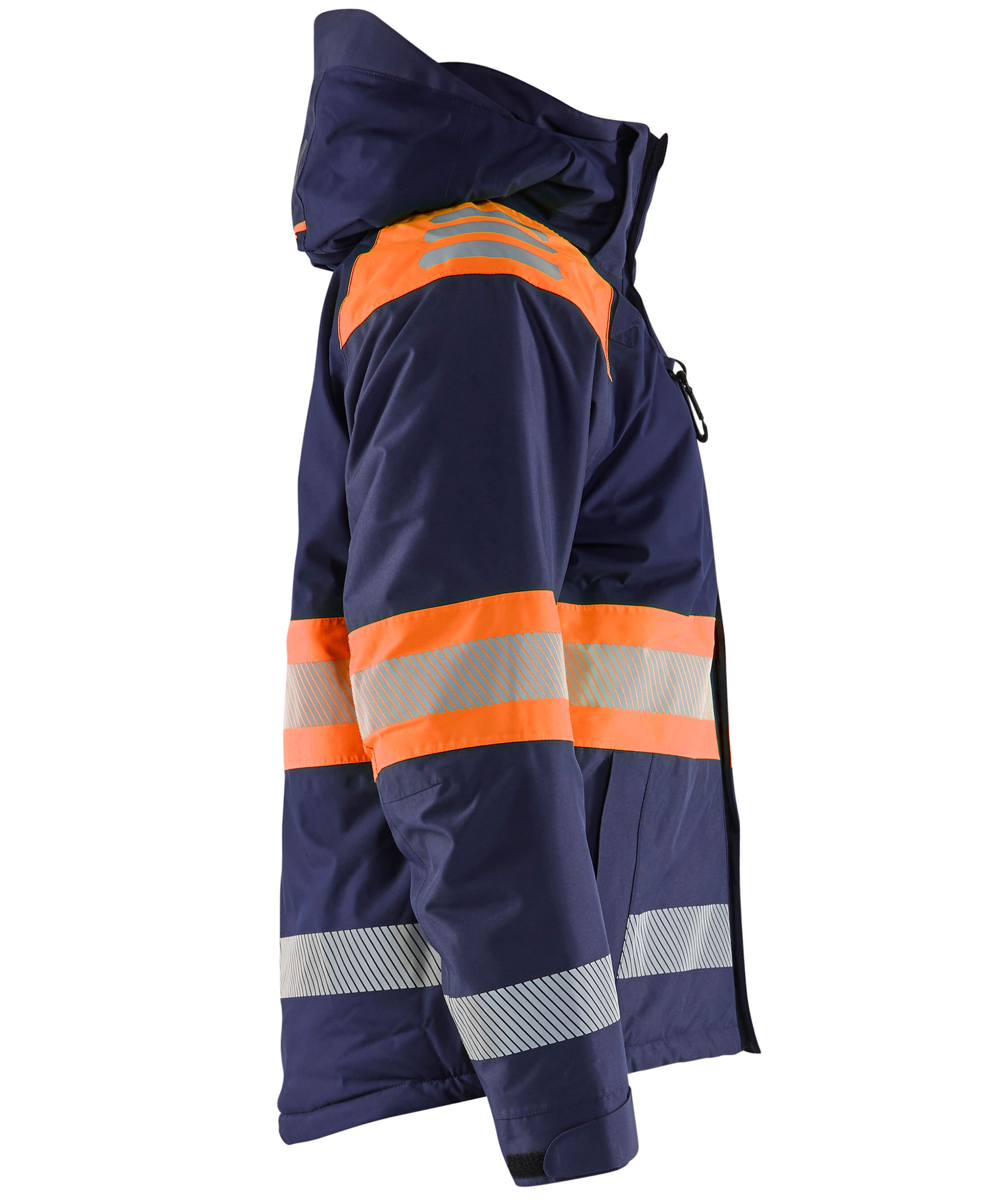 Bl&aring;kl&auml;der winter jacket, Marine/Hi-Vis Orange, large image number 2