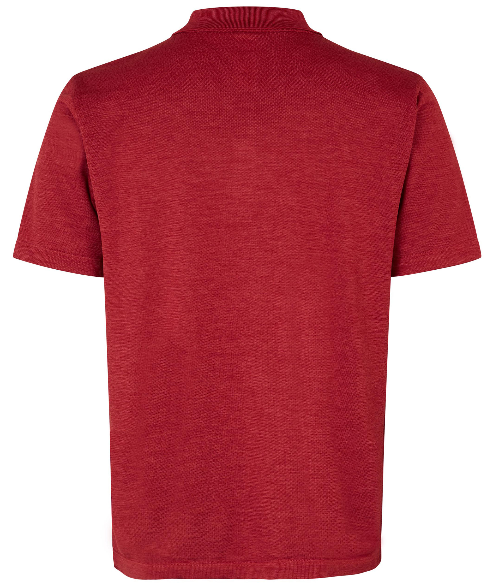 ID Active Poloshirt, Dunkelrote Melange, large image number 2