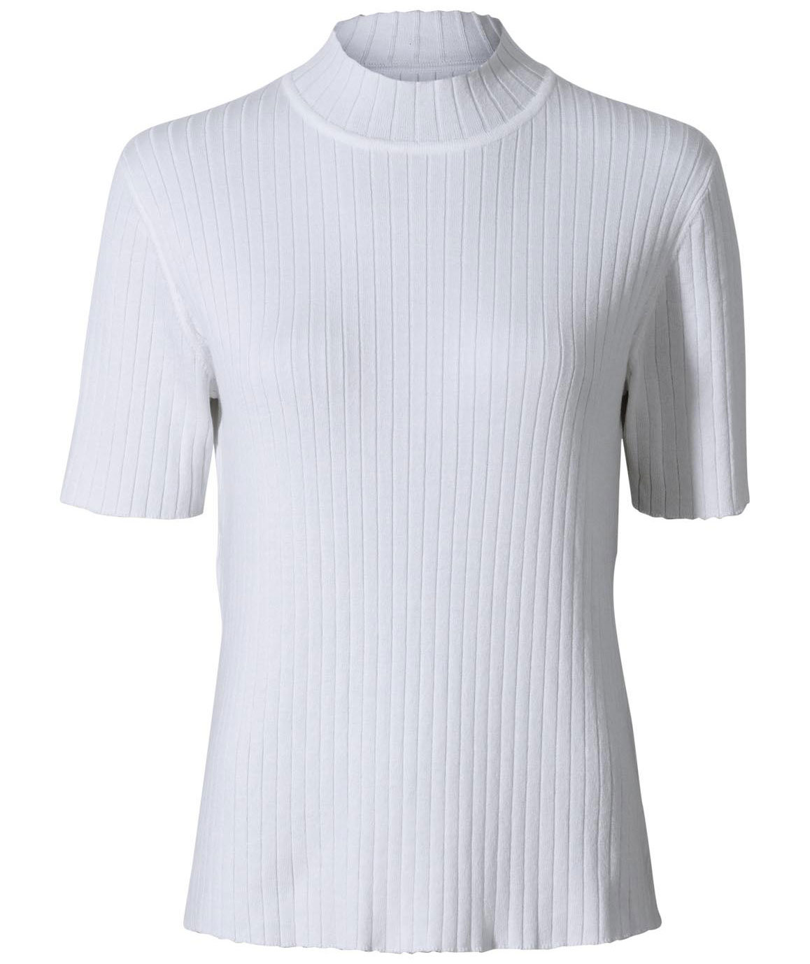 CC55 Paris dame T-shirt med turtleneck, Vit