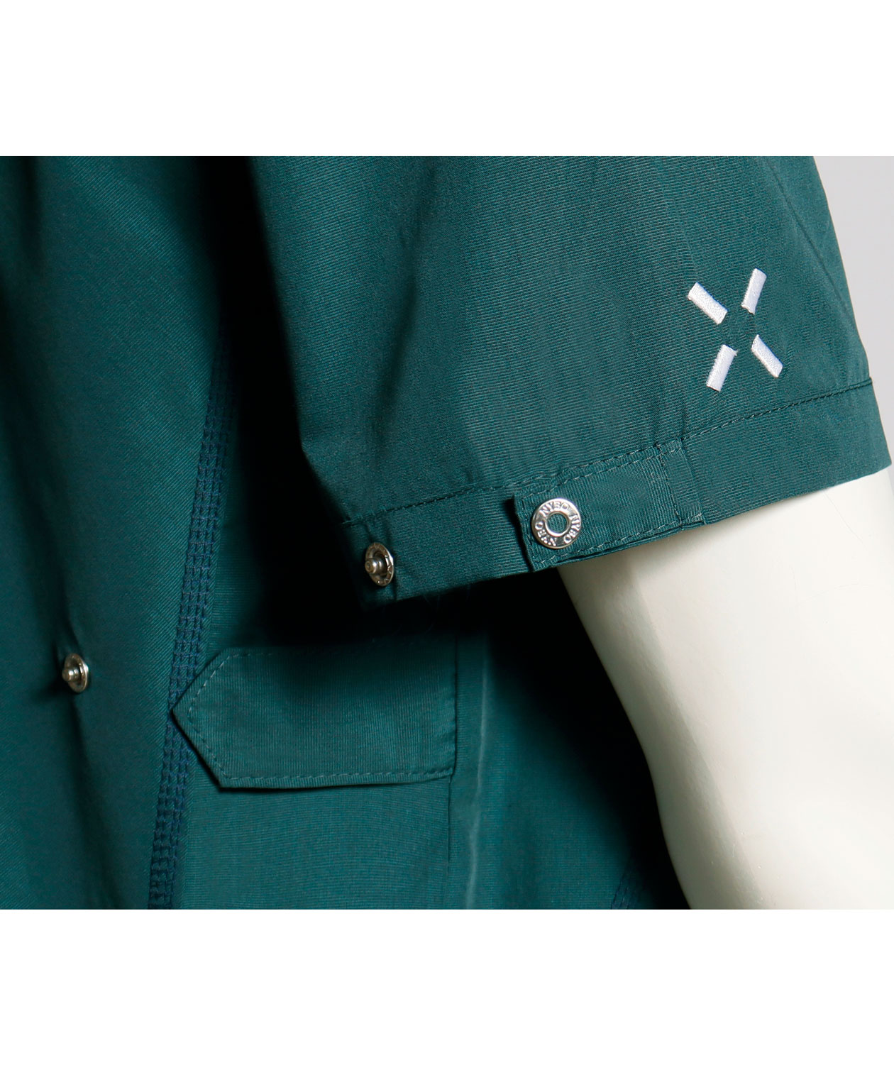 Nybo Workwear Sporty short-sleeved shirt, Dark Green, large image number 2