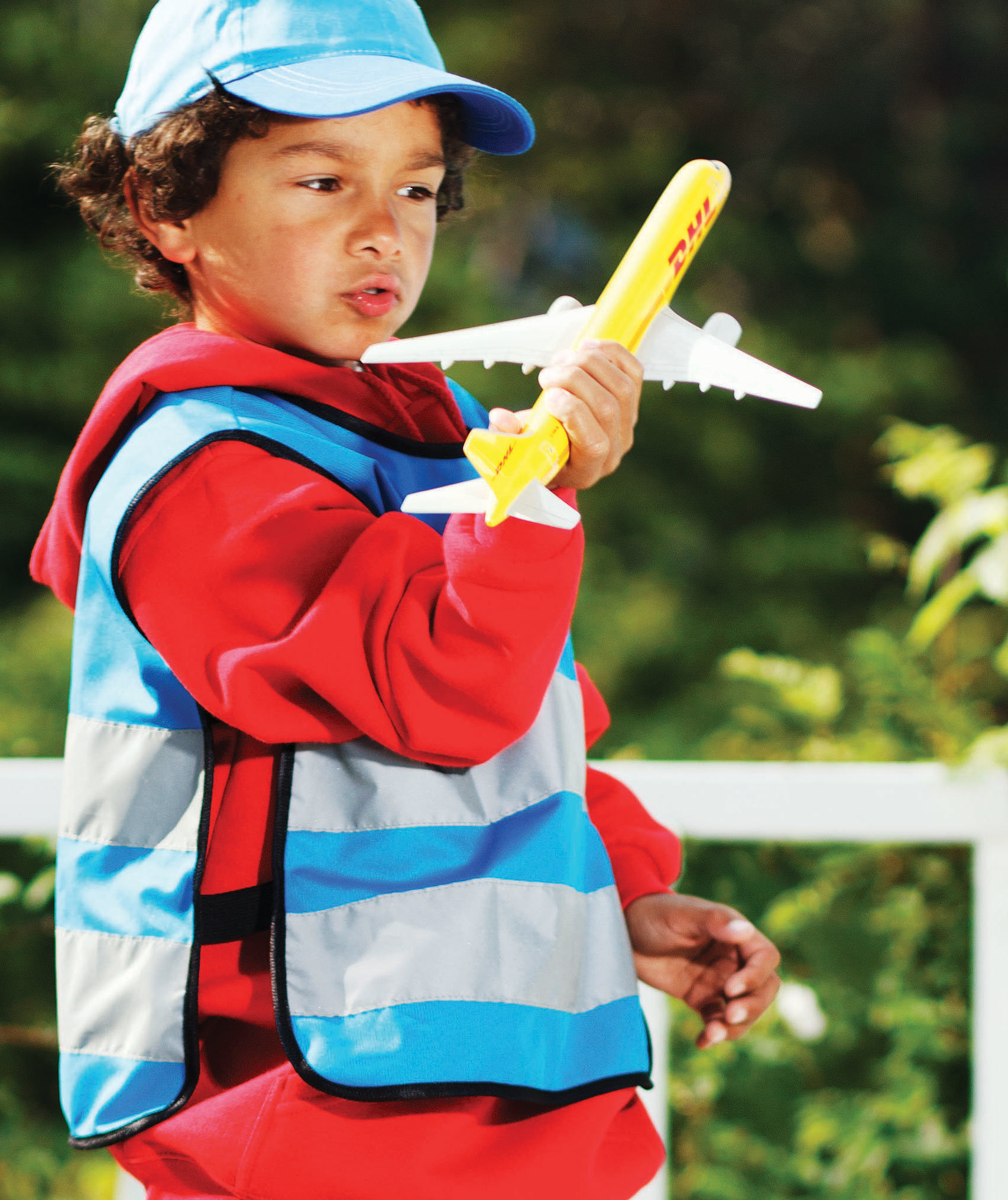 YOU Falkenberg Warnweste f&uuml;r Kinder, Kornblumenblau, large image number 2