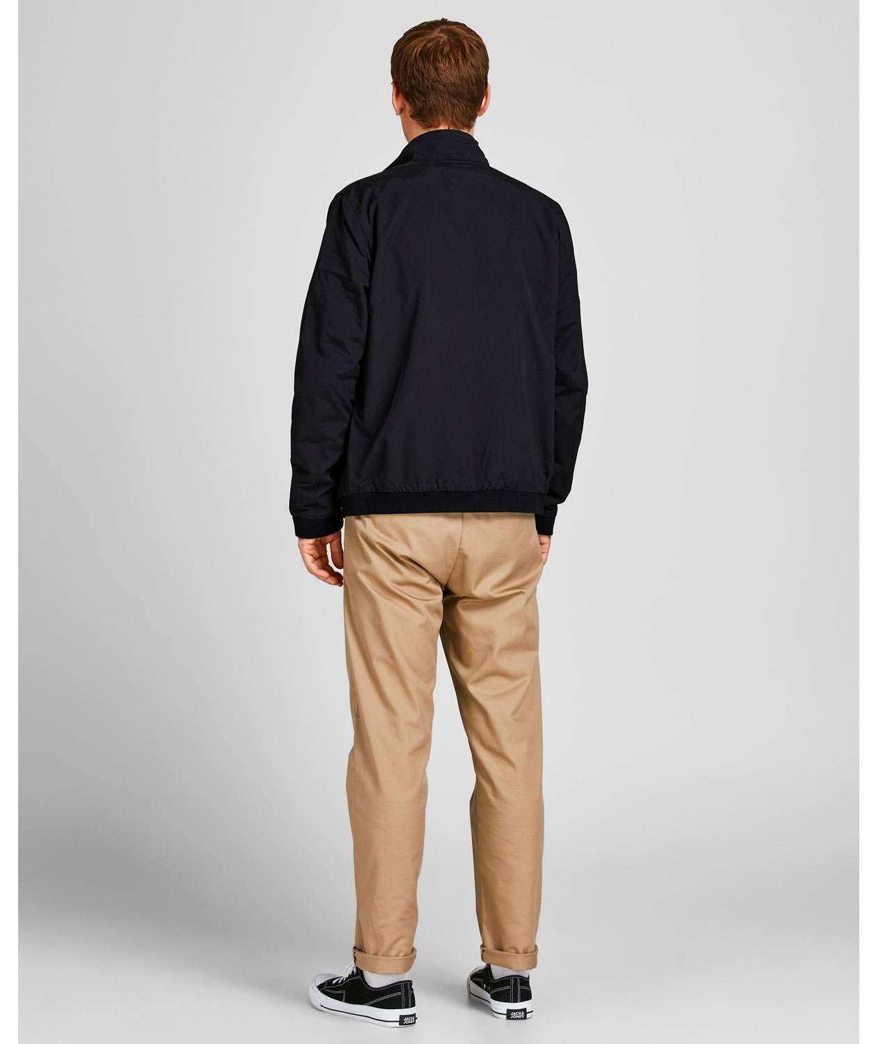 Jack & Jones JJERUSH HARRINGTON Bomberjakke, Sort, large image number 2