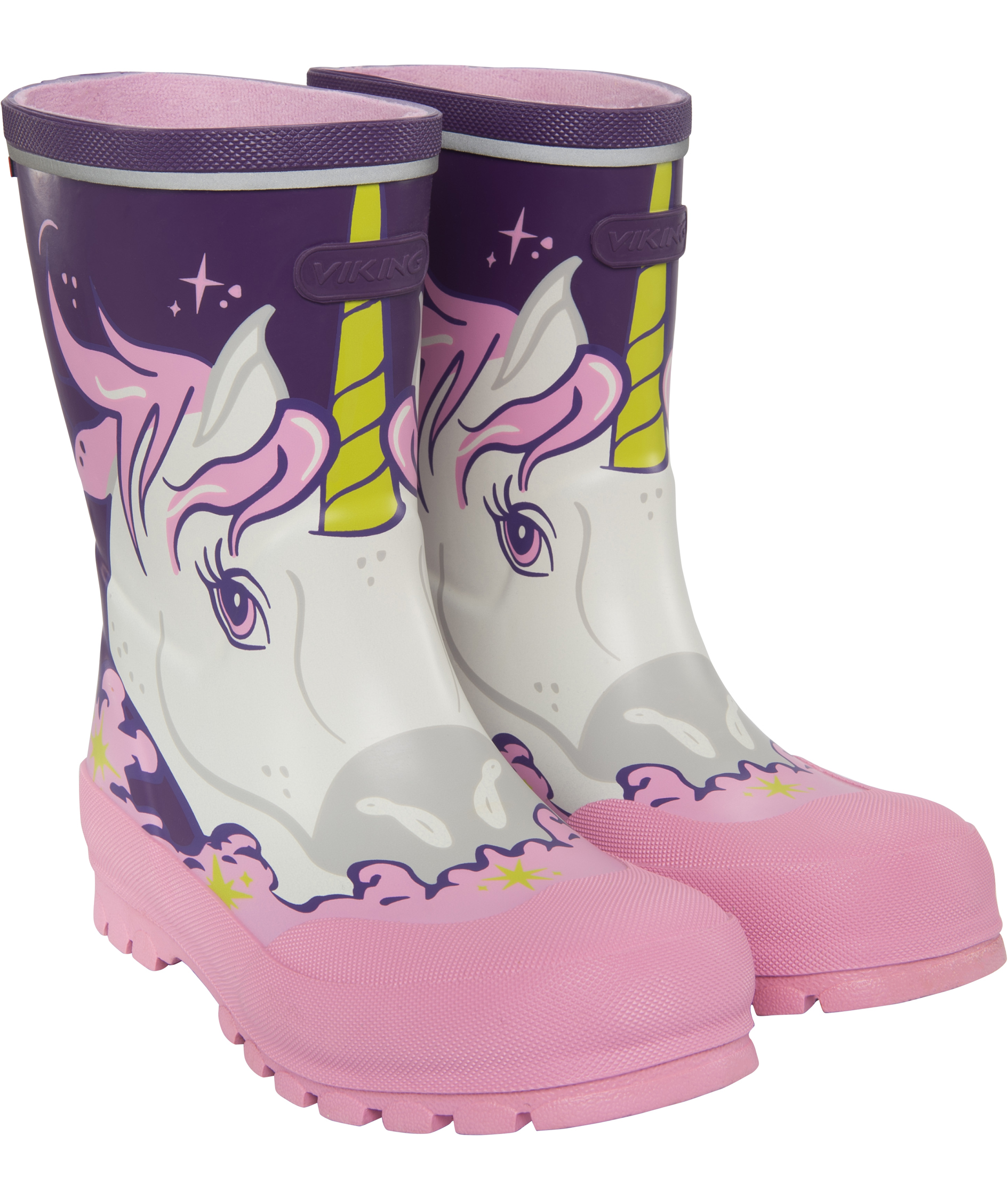 Viking Jolly Print gummist&ouml;vlar till barn, Purple/multi, large image number 3