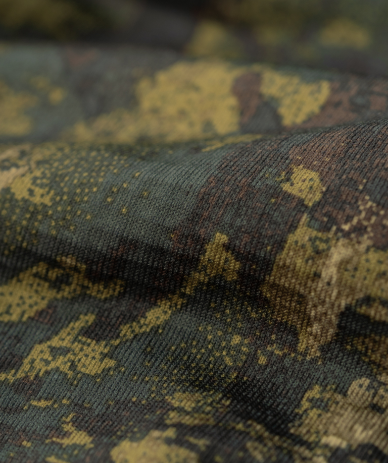 Seeland Active Camo l&aring;ng&auml;rmad T-shirt, InVis Green, large image number 3