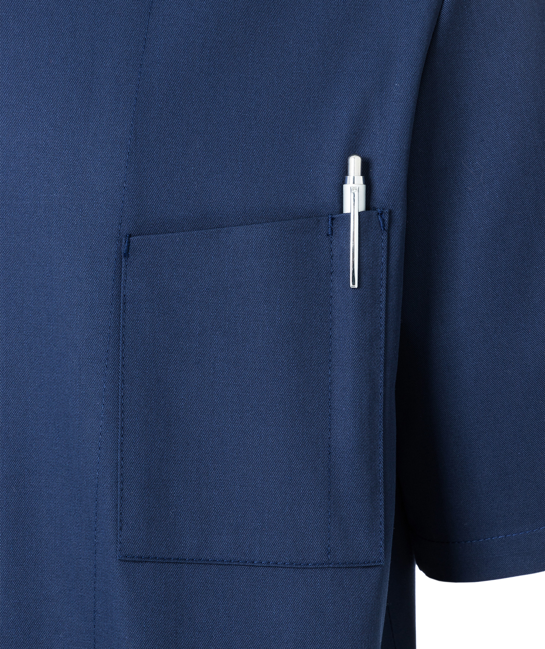 Karlowsky Gustav kurz&auml;rmlige Kochjacke, Navy, large image number 6