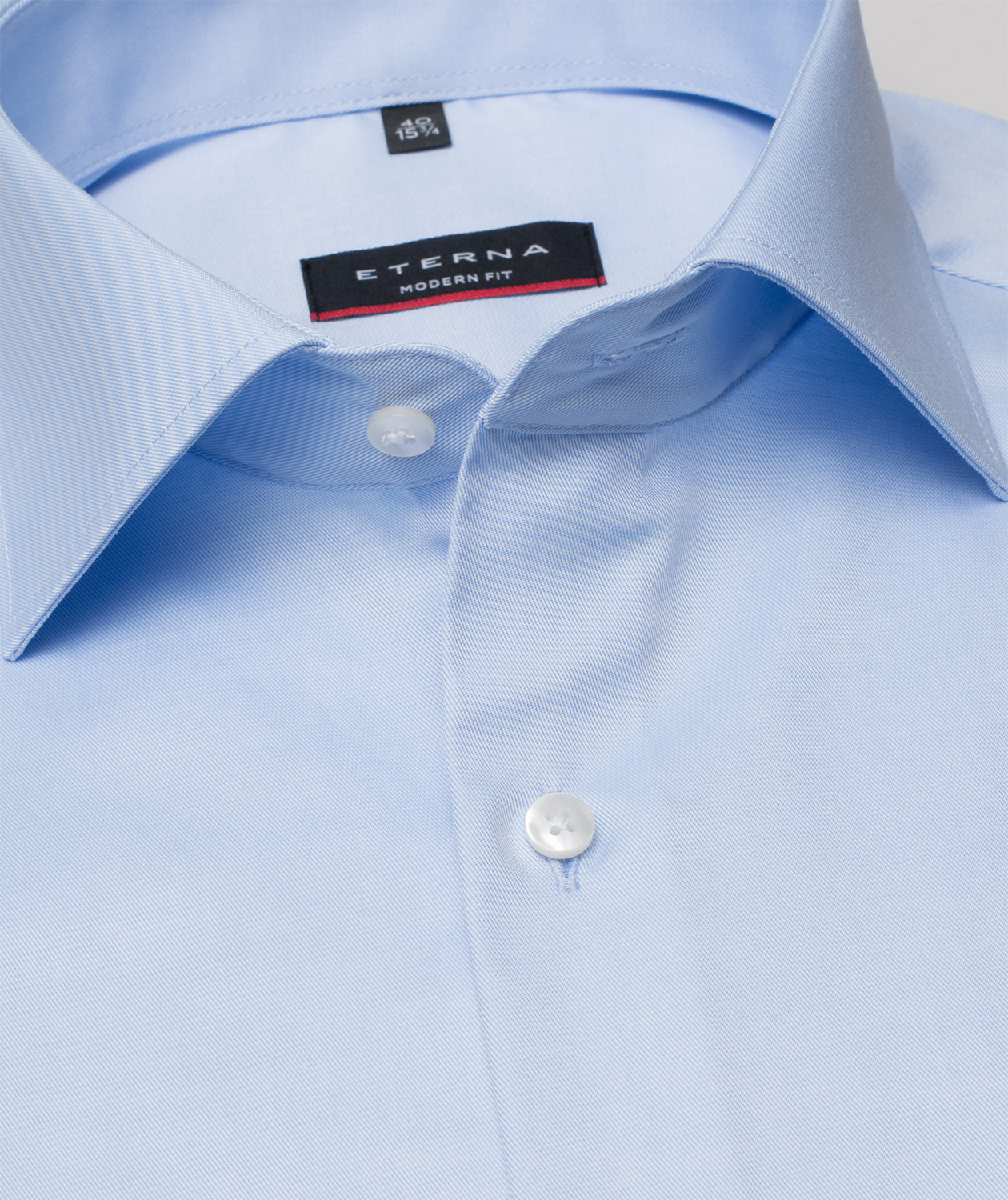 Eterna Cover Modern fit Hemd, Hellblau, large image number 3