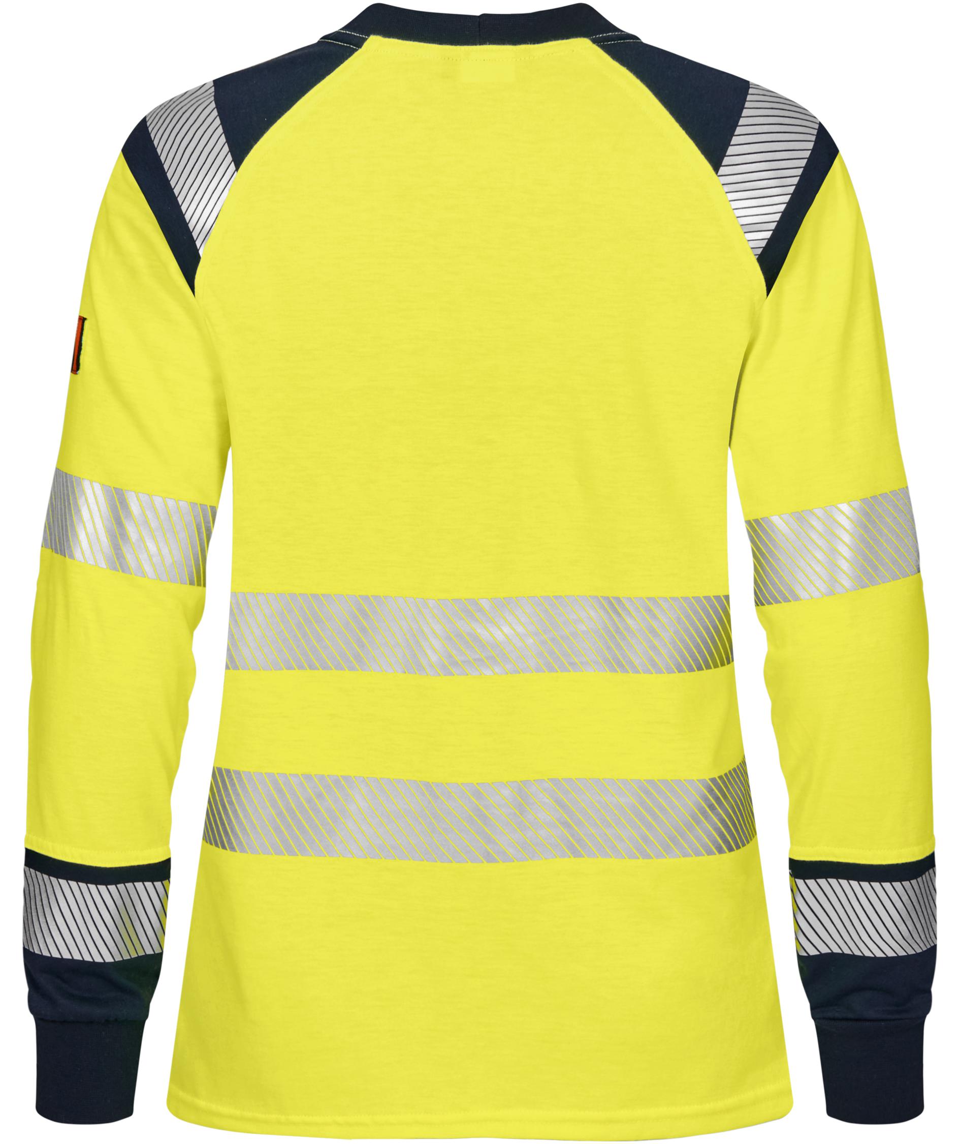 Tranemo FR lang&auml;rmliges Damen T-Shirt, Hi-Vis gelb/marine