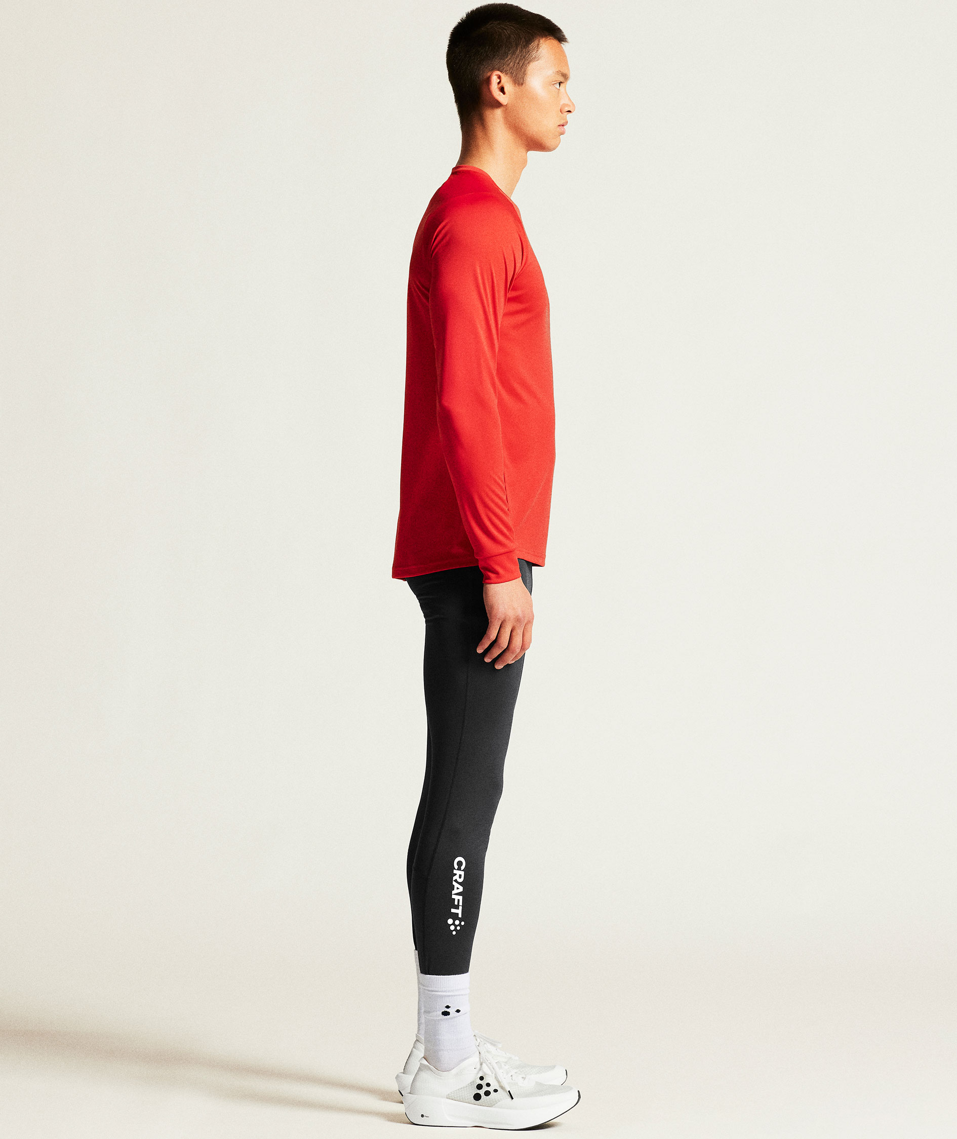 Craft Rush 2.0 l&aring;ng&auml;rmad T-shirt, Bright red, large image number 3