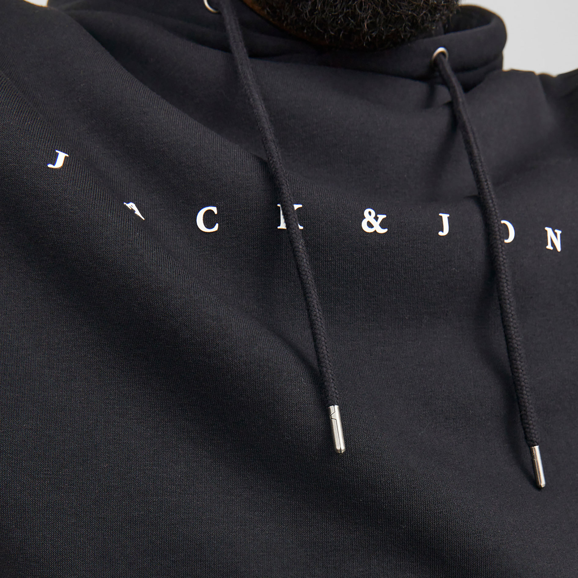 Jack & Jones Plus JJESTAR hoodie, Black, large image number 3