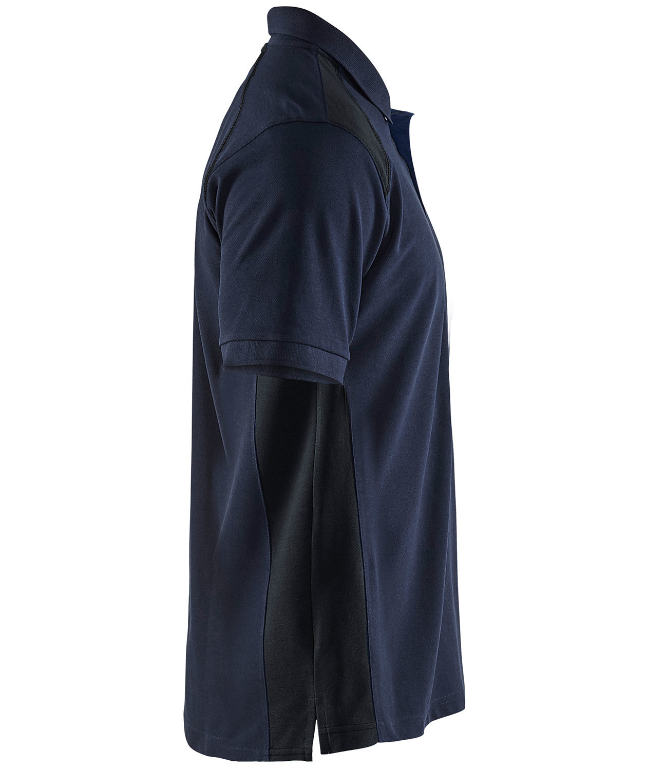 Bl&aring;kl&auml;der Polo T-skjorte, M&oslash;rk Marinebl&aring;/Svart, large image number 3