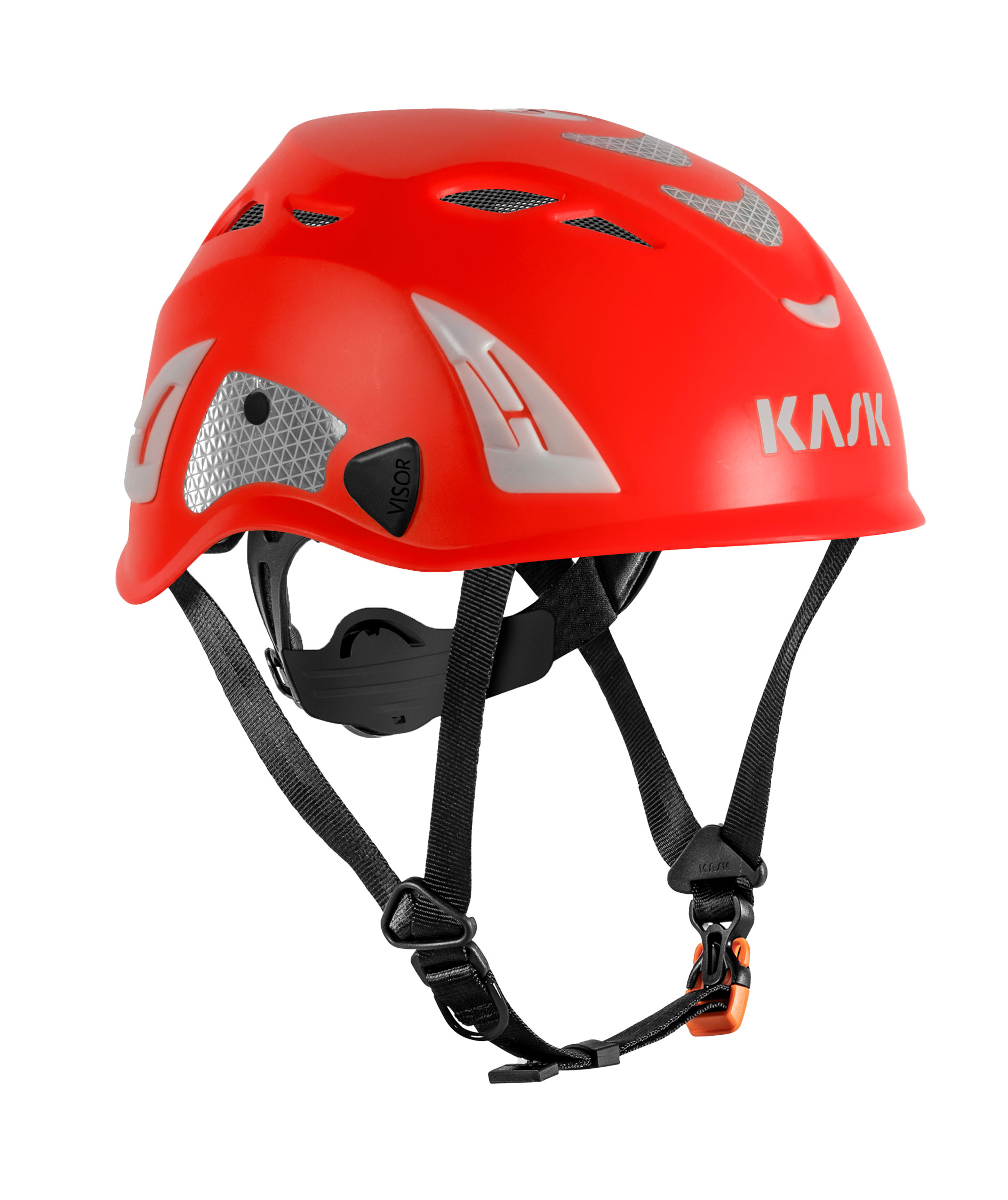 Kask Superplasma HI-VIZ skyddshj&auml;lm, Red Fluo, Red Fluo, swatch