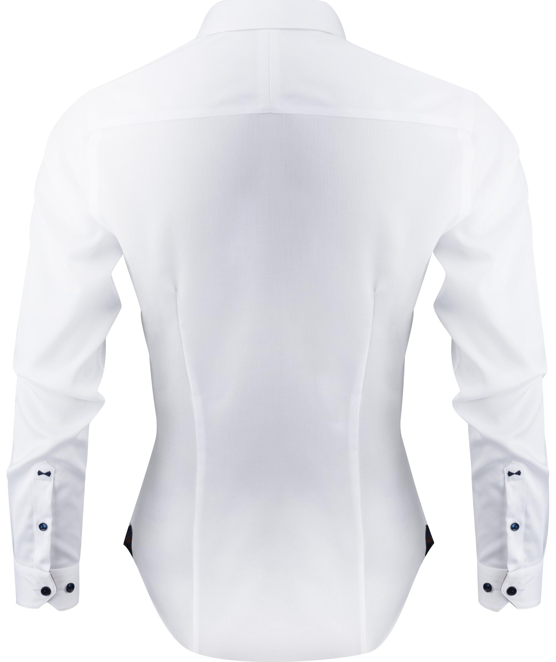 J. Harvest & Frost Twill Purple Bow 146 Lady fit skjorta, Vit, large image number 1