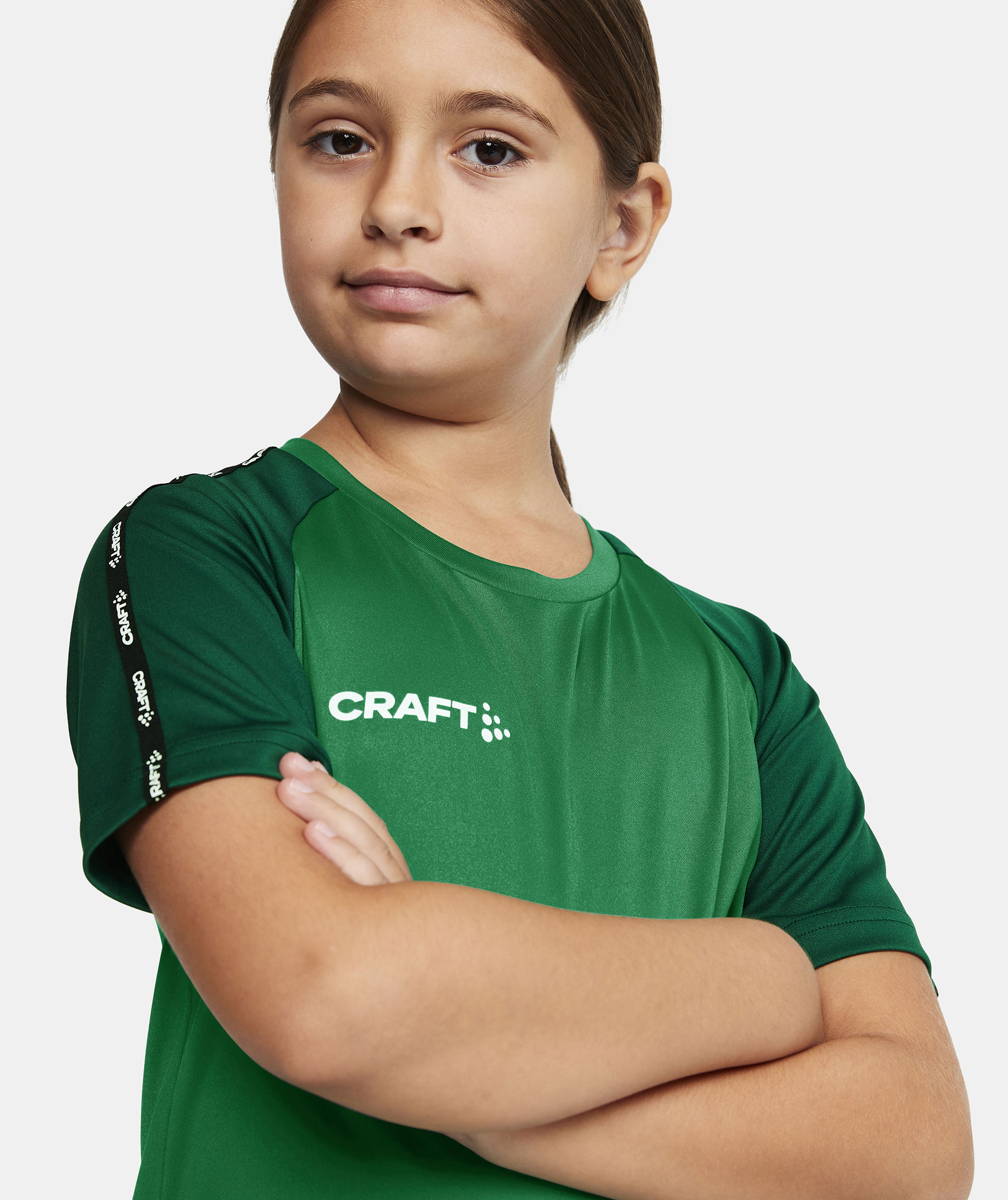 Craft Squad 2.0 Contrast T-shirt til b&oslash;rn, Team Green-Ivy, large image number 3