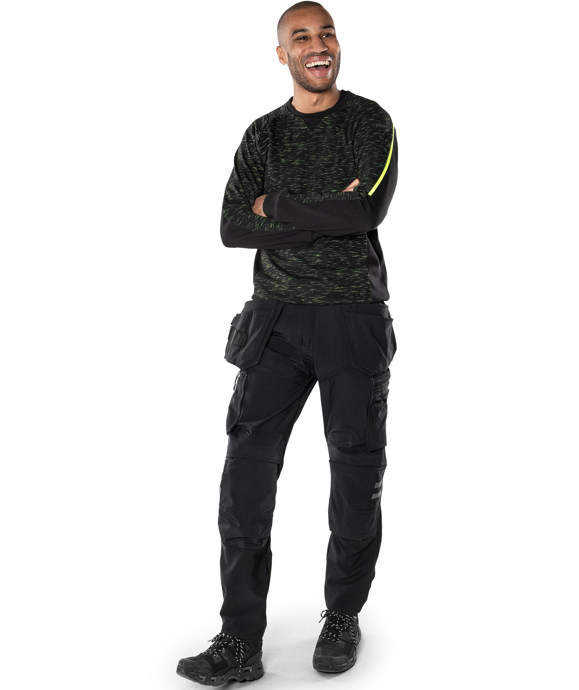 Fristads h&aring;ndverksbukse 2596 LWS full stretch, Svart