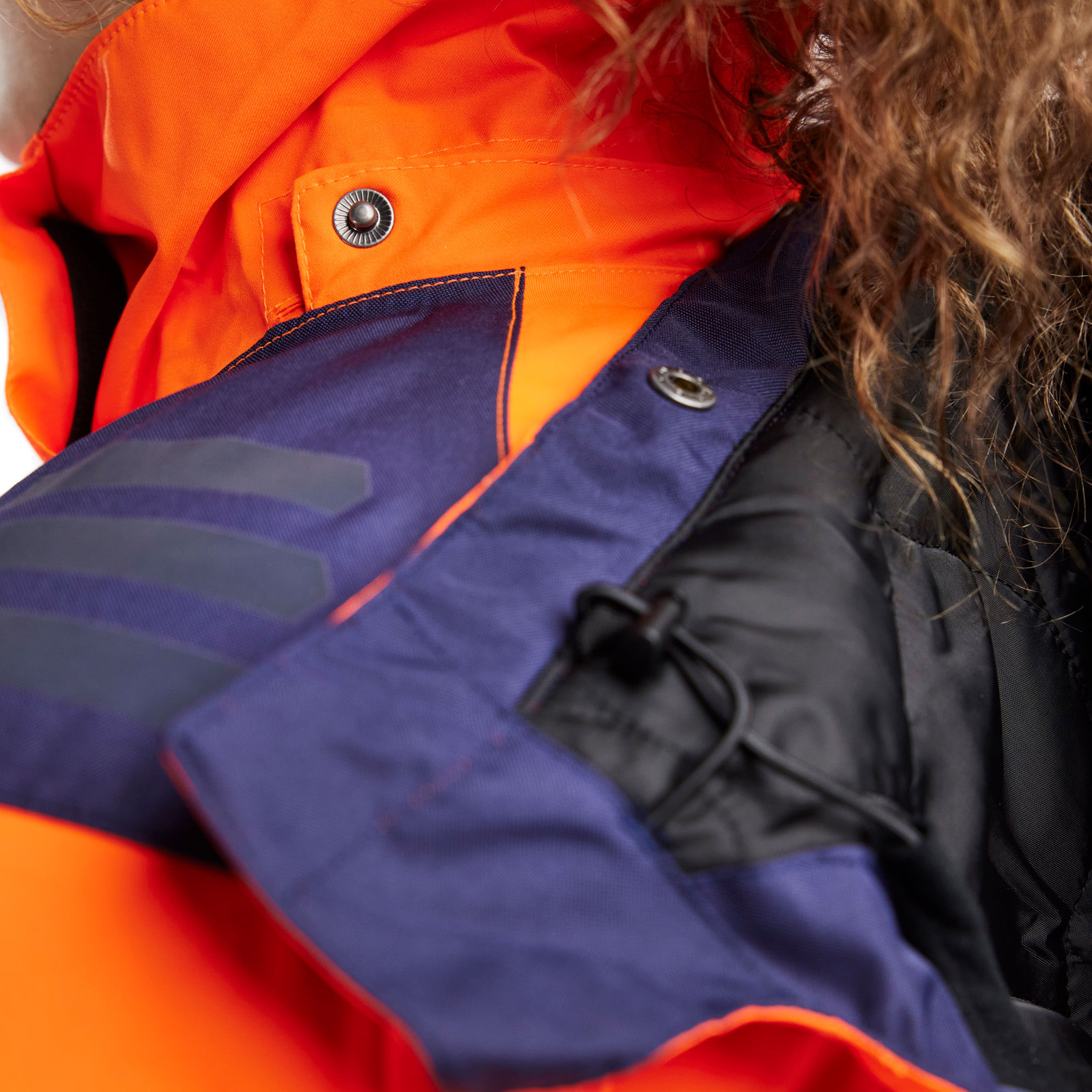 Bl&aring;kl&auml;der women's winter jacket, Hi-Vis Orange/Navy, large image number 6