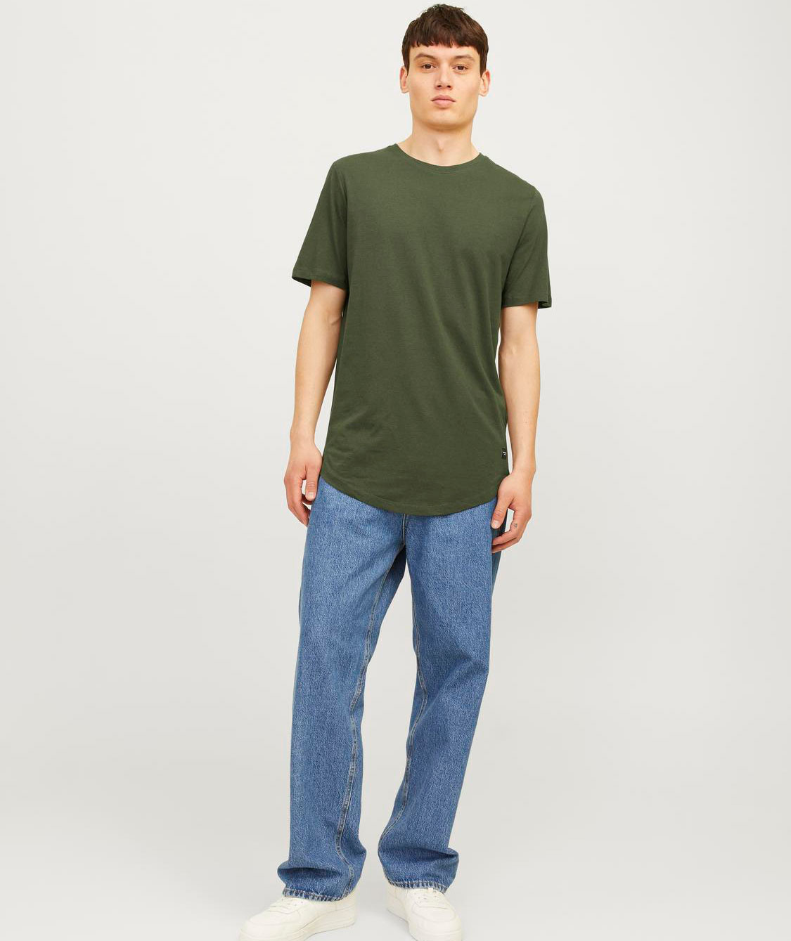 Jack & Jones JACJENS 5-pack T-shirt, White/Black/Navy/Forest, large image number 1