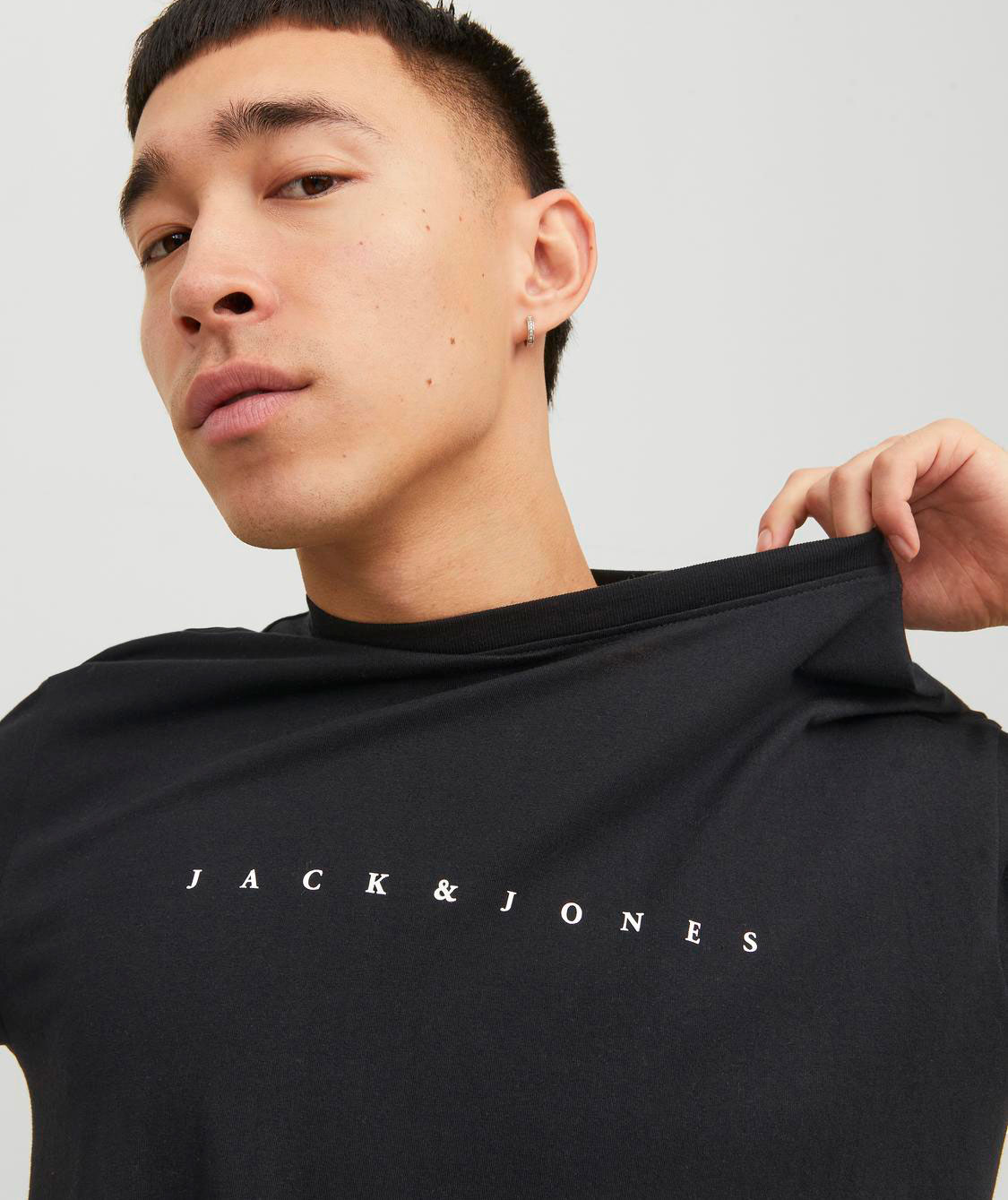 Jack & Jones JJESTAR T-shirt, Black, large image number 3