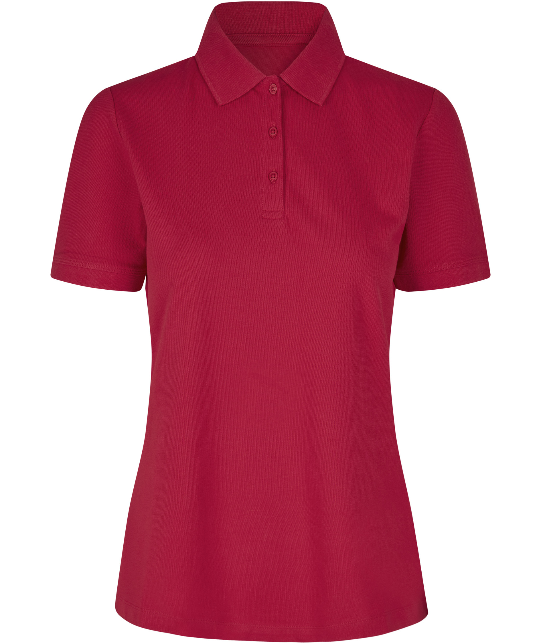 ID &oslash;kologisk dame polo T-shirt, R&oslash;d, R&oslash;d, swatch