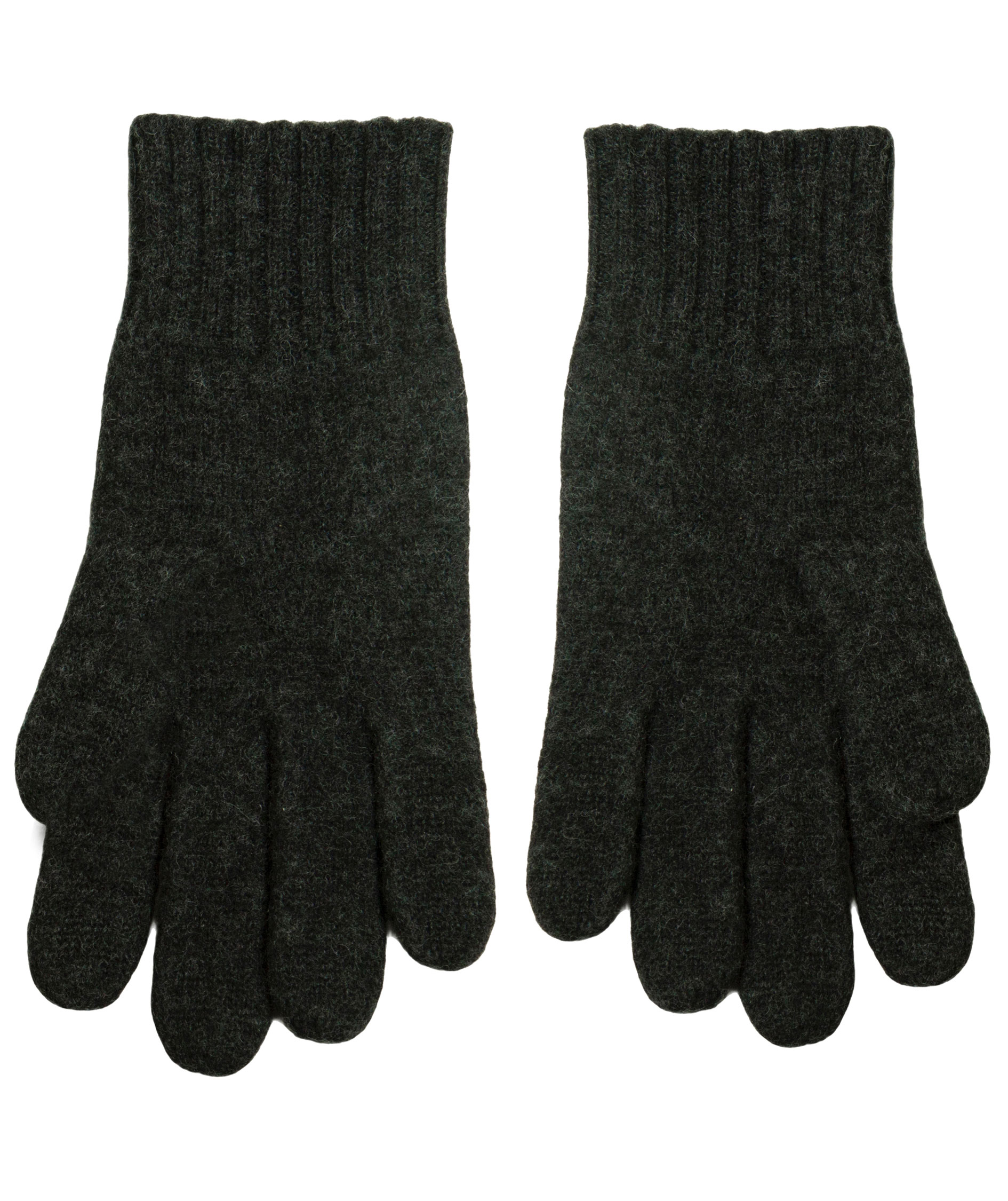 Joha handskar med merinoull till barn, Dark brown melange