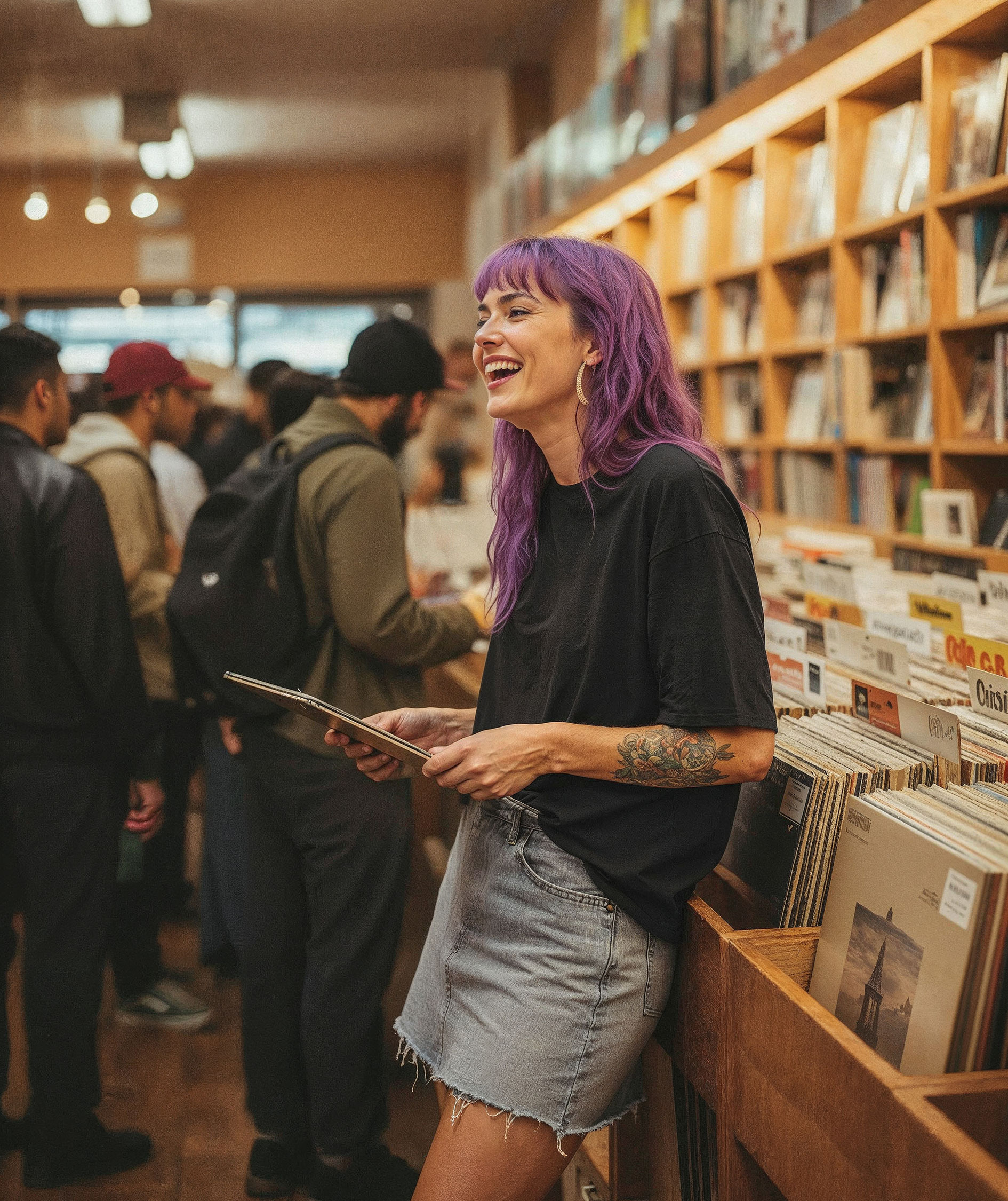 UM Loose fit T-shirt, Black, large image number 5