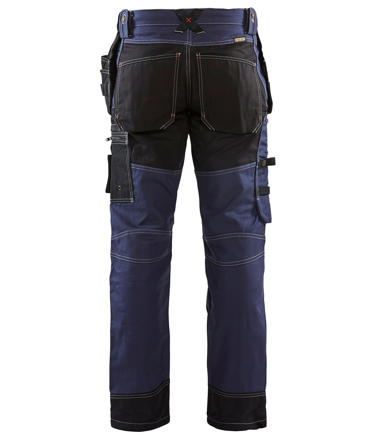 Bl&aring;kl&auml;der twill hantverksbyxa X1500, Marinbl&aring;/Svart, large image number 1