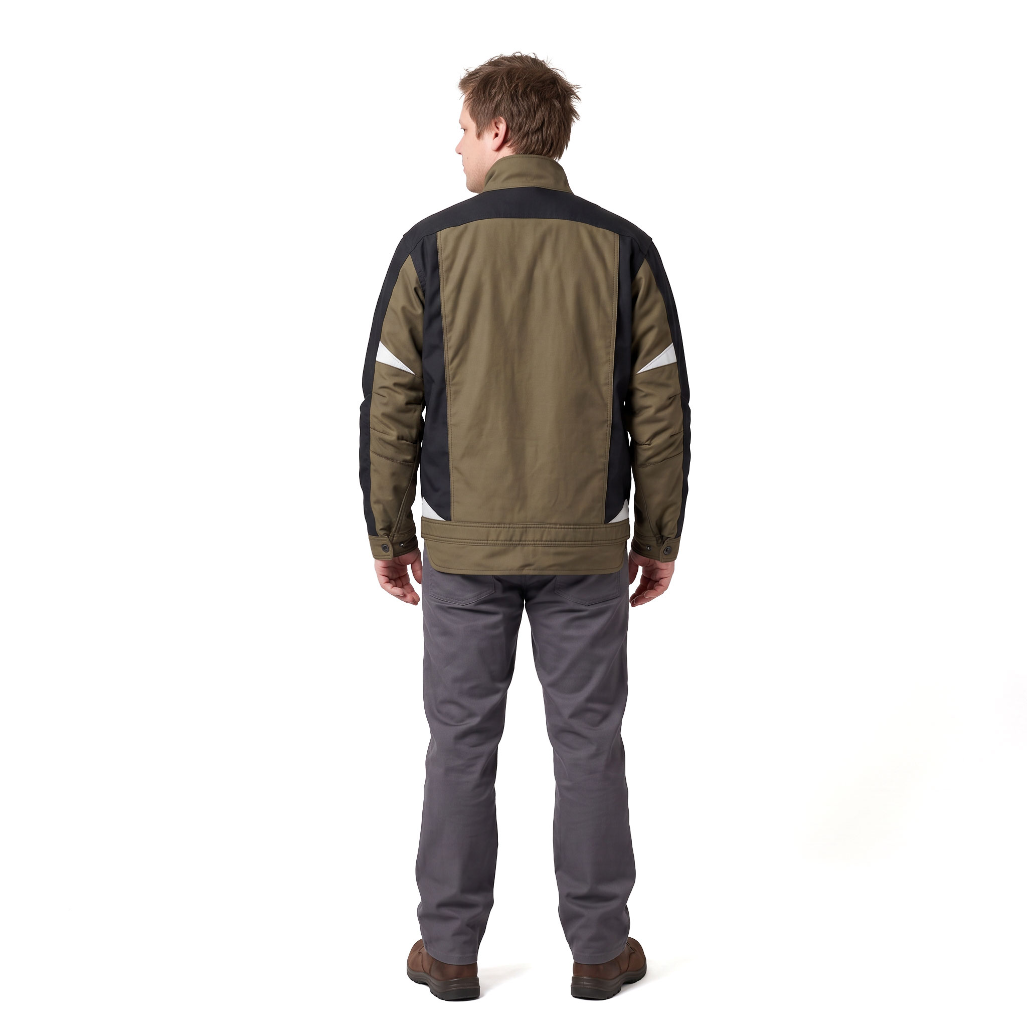 J.A.K. work jacket 1602, Army/Black, large image number 3