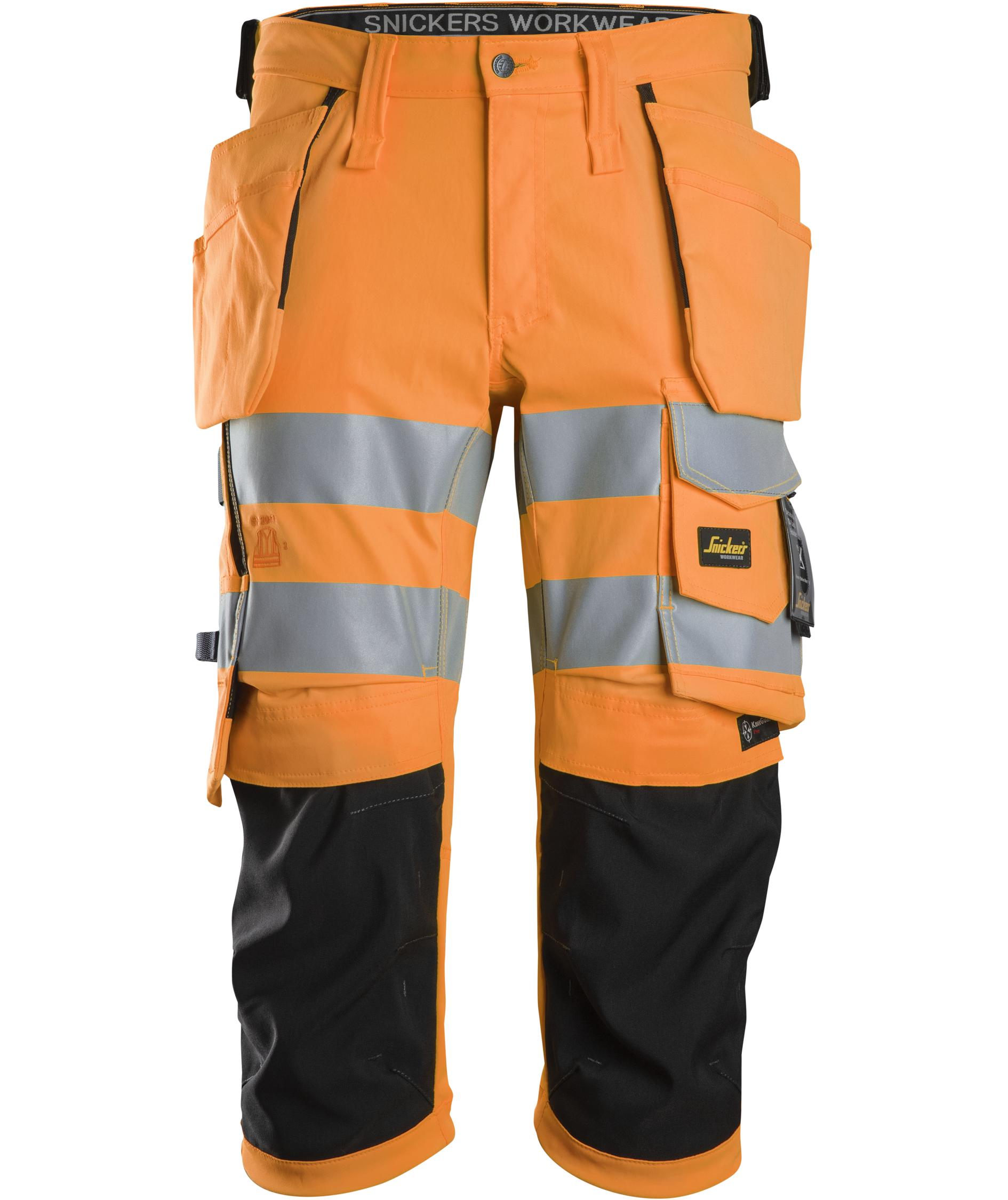 Snickers hantverkspiratbyxa 6138, Varsel Orange/Svart
