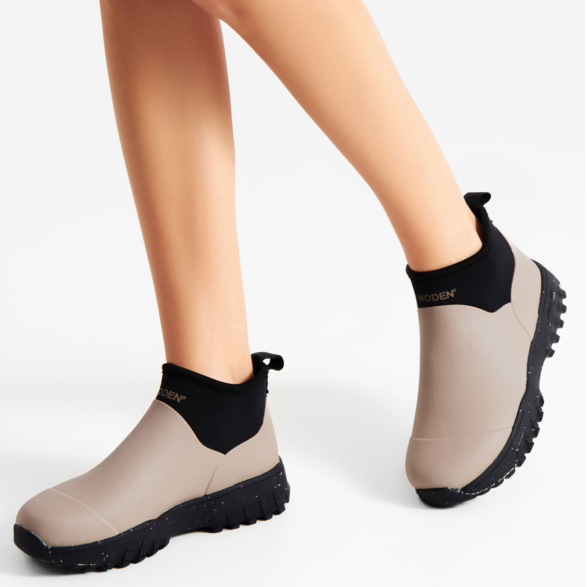 Woden Irene women's rubber boots, Taupe, large image number 4