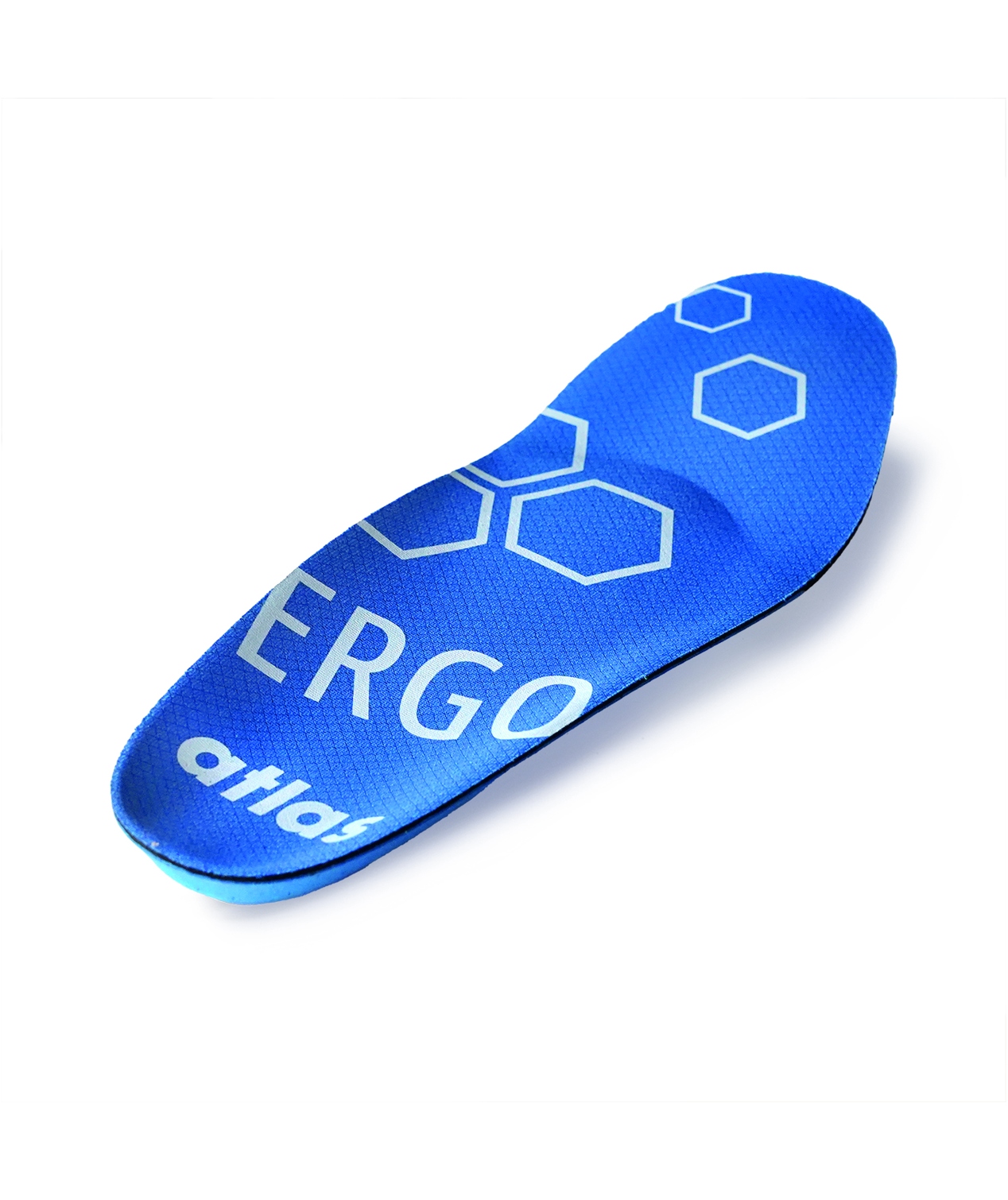 Atlas Ergo-Med Blue medium insoles, Black/Blue