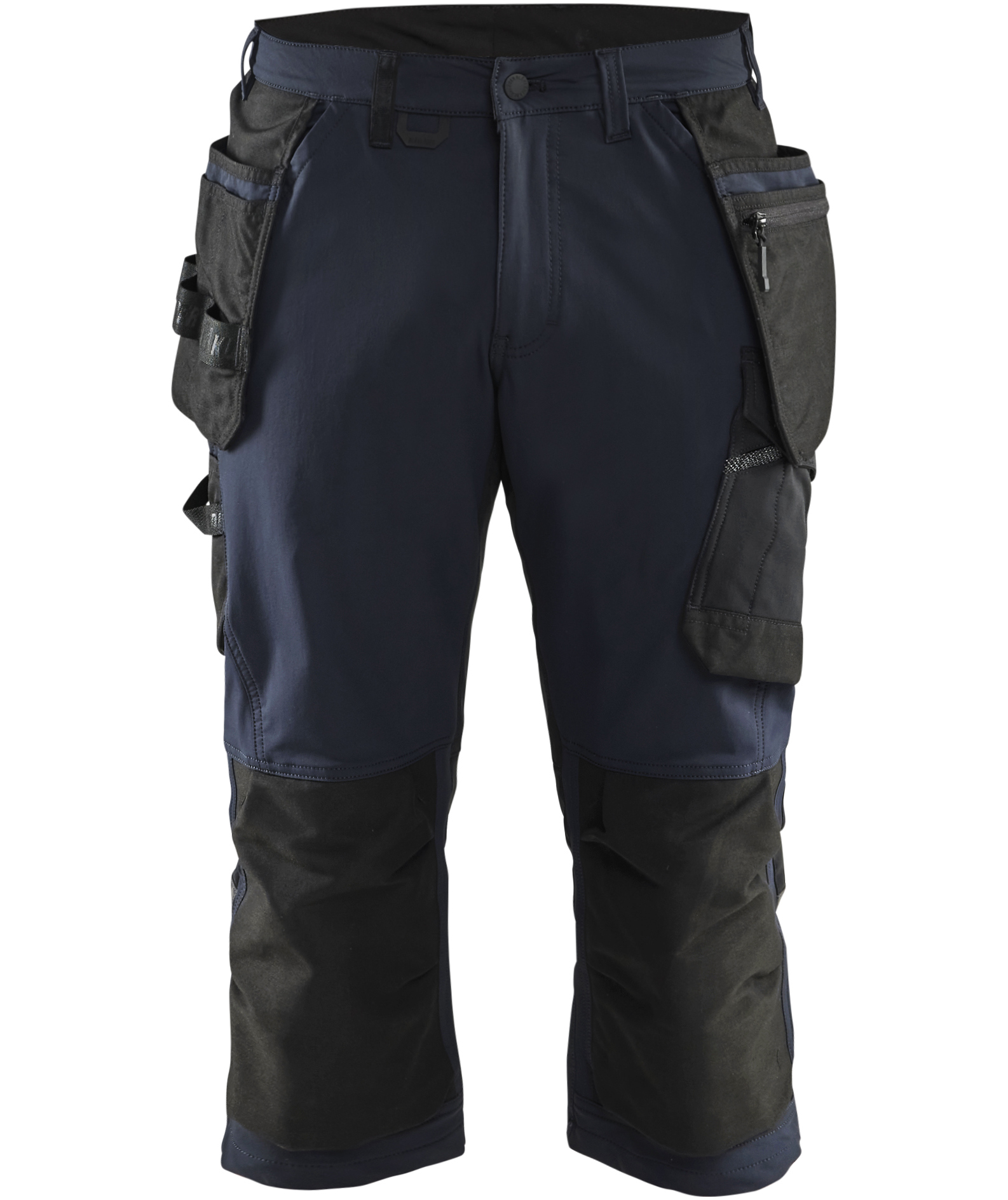 Bl&aring;kl&auml;der 3/4-Handwerkerhose full stretch, Marineblau/Schwarz