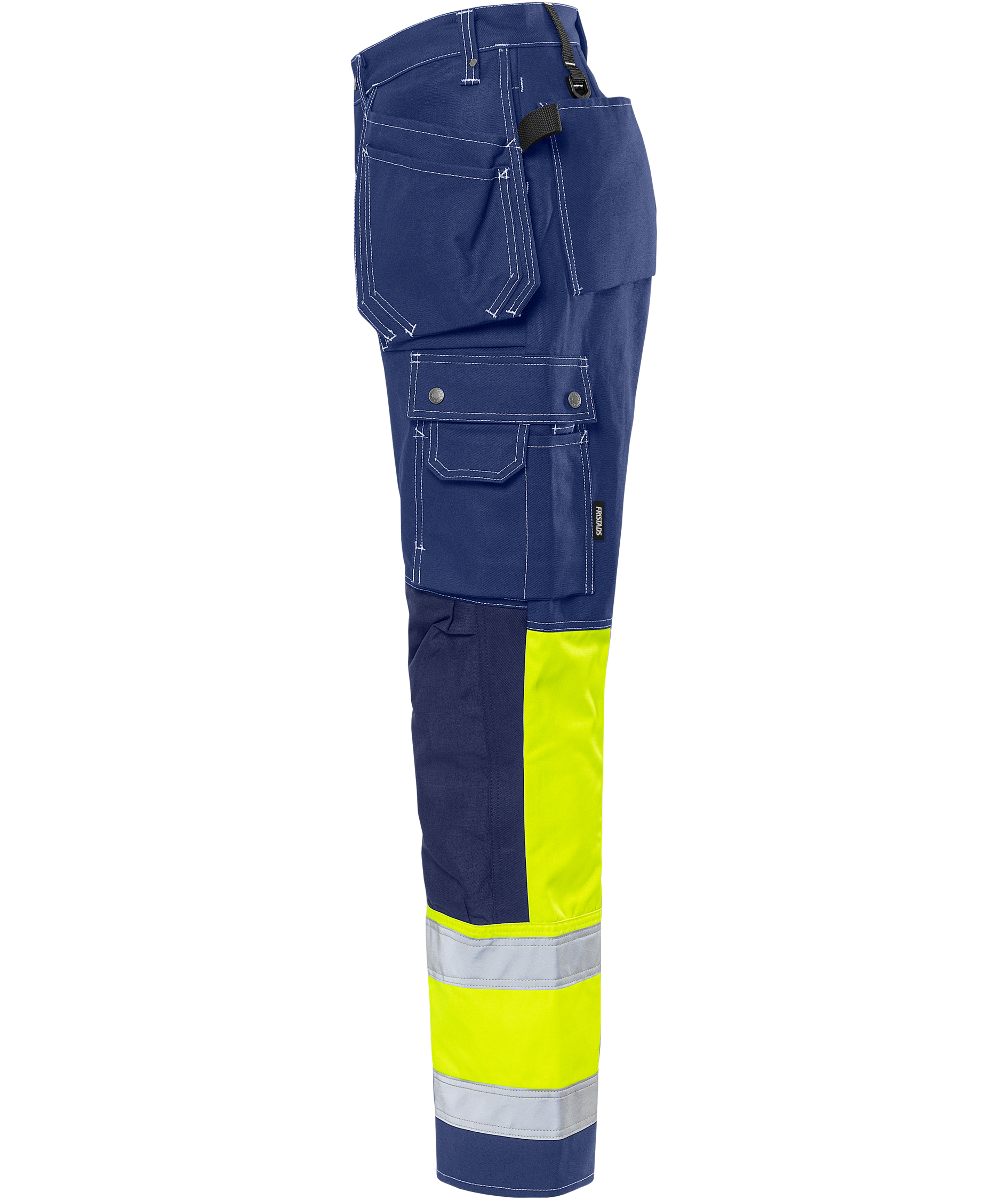 Fristads hantverksbyxa 247 FAS, Marin/Hi-Vis gul, large image number 3