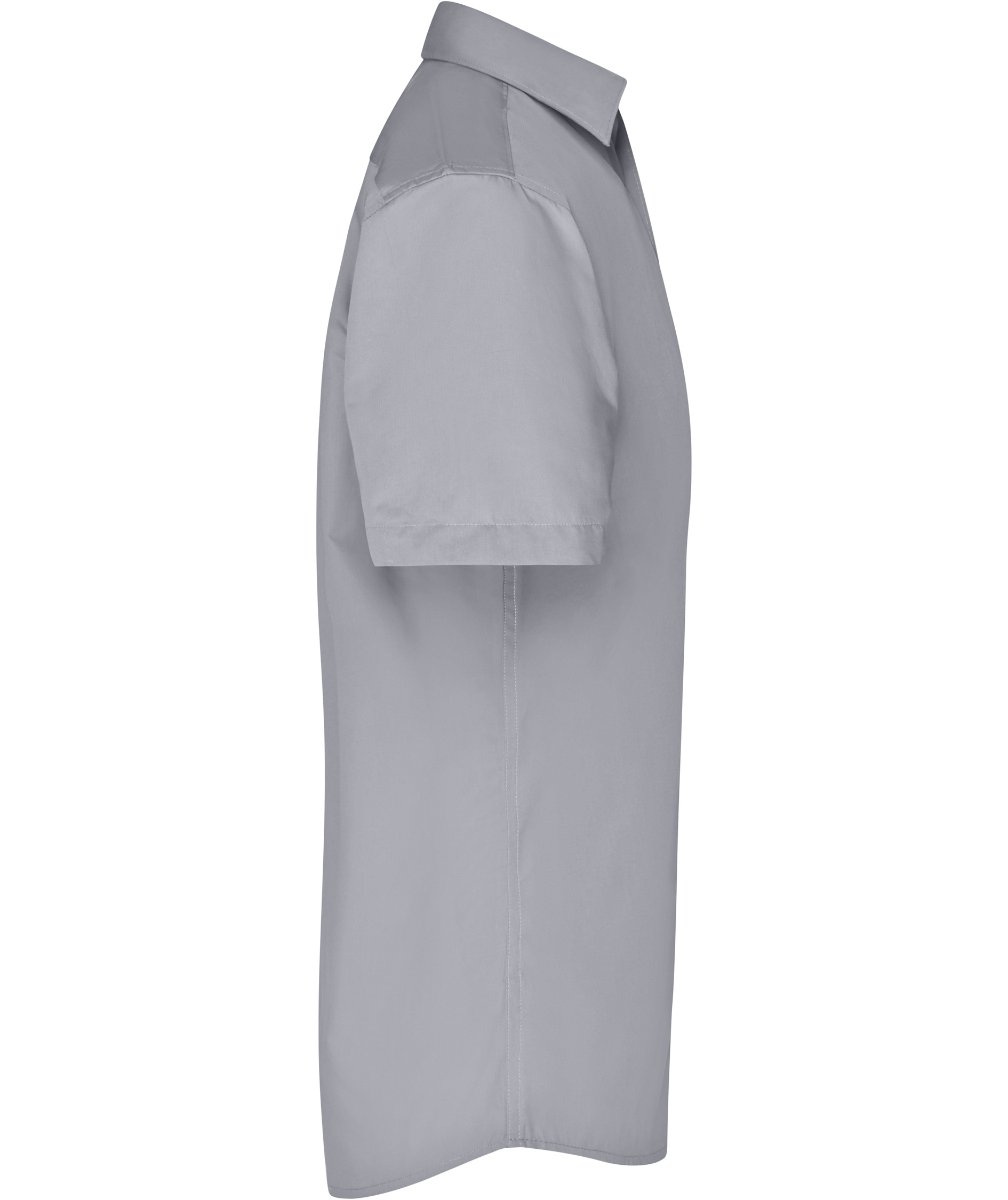 James & Nicholson classic fit kort&aelig;rmet skjorte, Gr&aring;, large image number 2