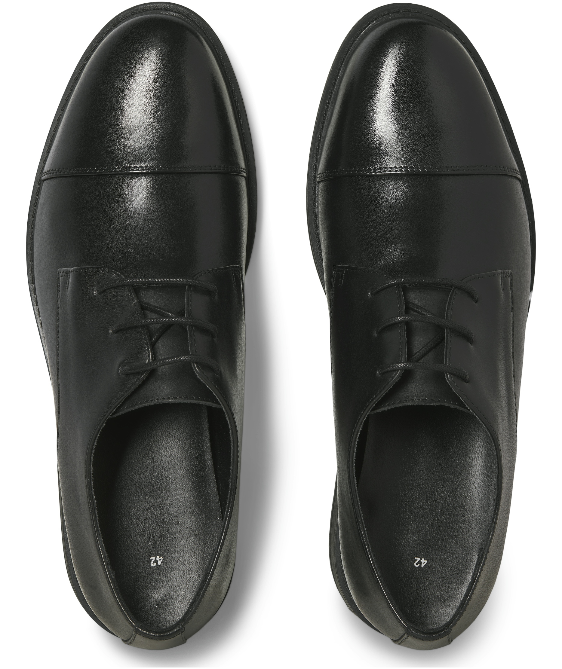 Jack & Jones JFWOSLO leather shoes, Black, large image number 2