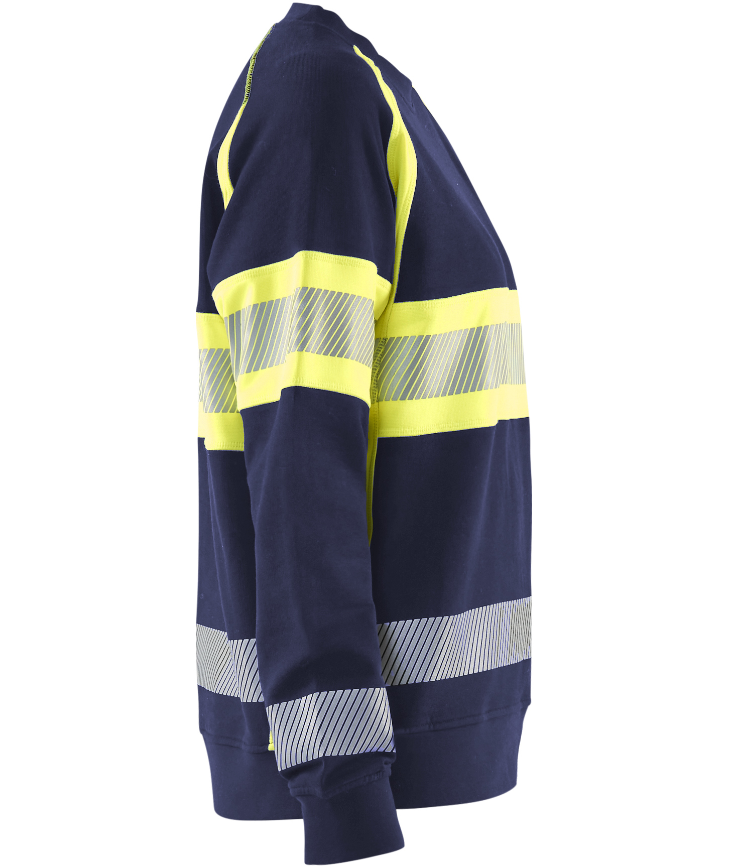 Bl&aring;kl&auml;der women's sweatshirt, Marine/Hi-Vis yellow, large image number 3