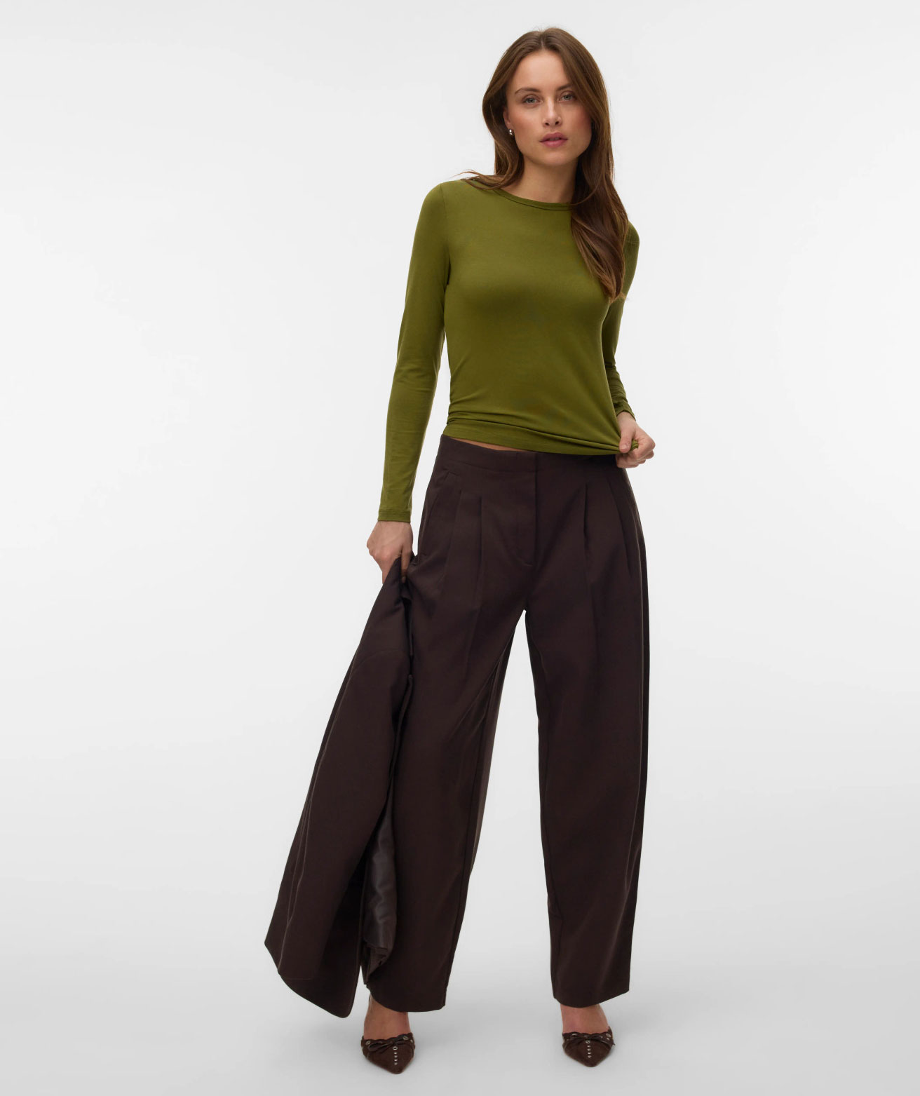 Vero Moda VMADA lang&auml;rmliges T-Shirt
